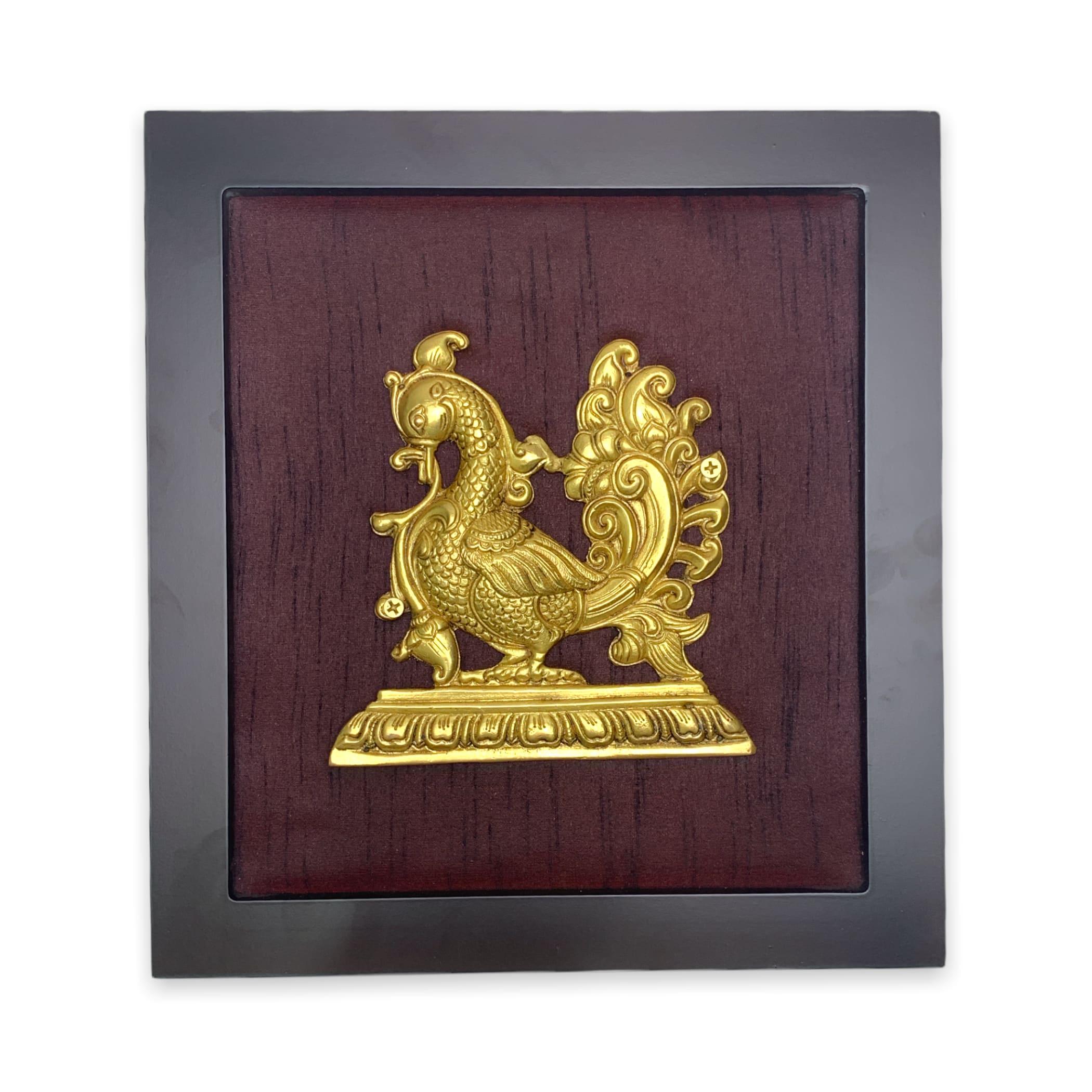 Decorative brass annam peacock wall art for living / family