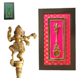 Decorative brass dancing ganesha/krishna spoon yagya hawan