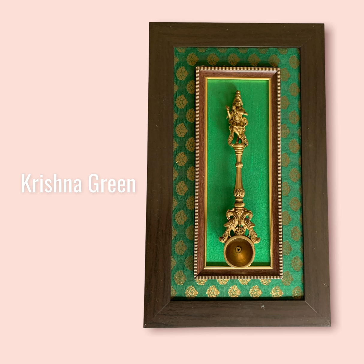Decorative brass dancing krishna wall art for living room
