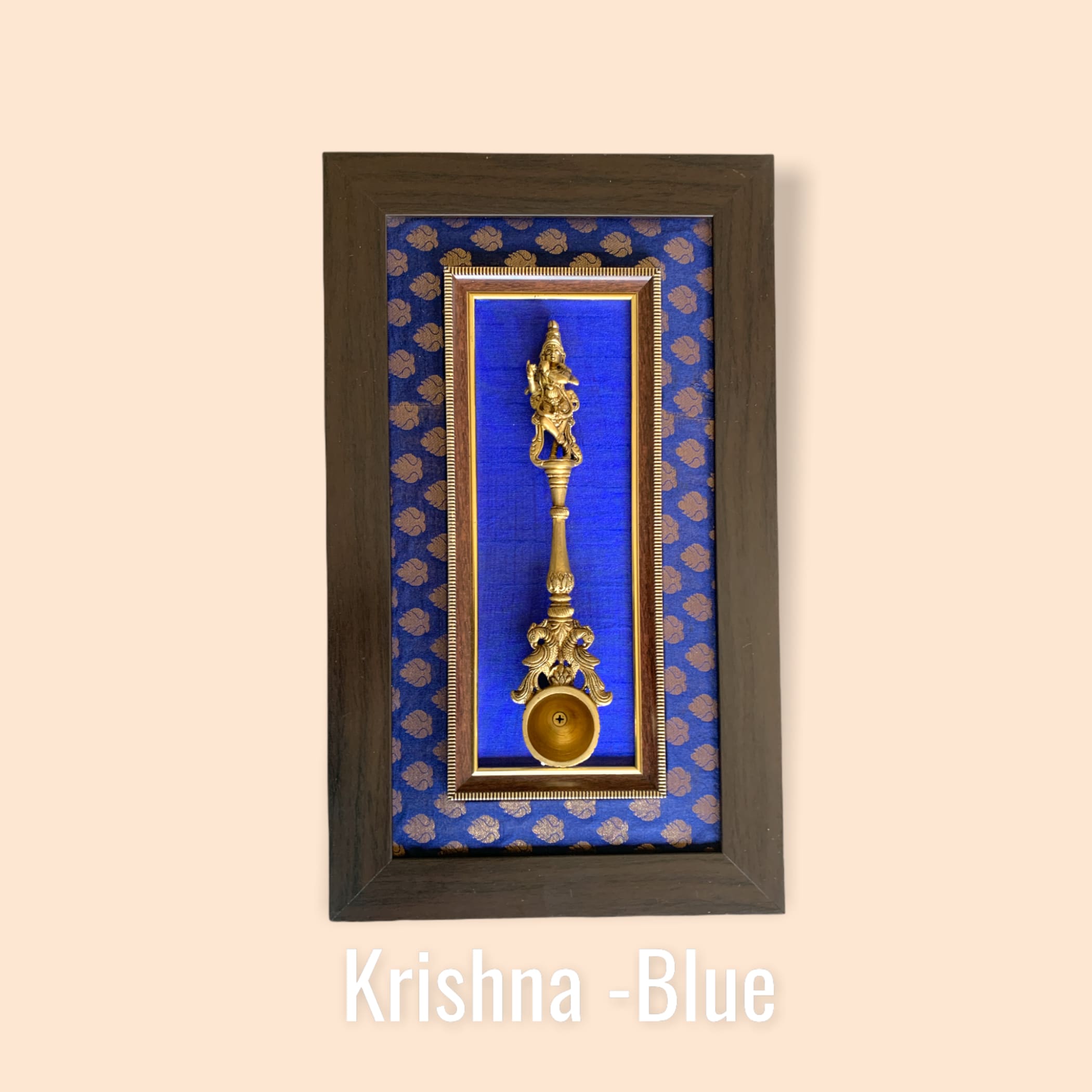 Decorative brass dancing krishna wall art for living /