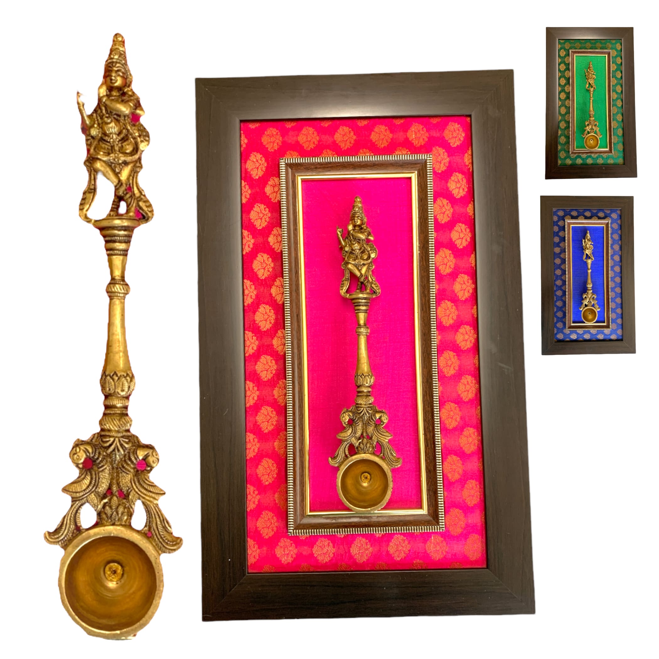 Decorative Brass Dancing Krishna Wall Art For Living
