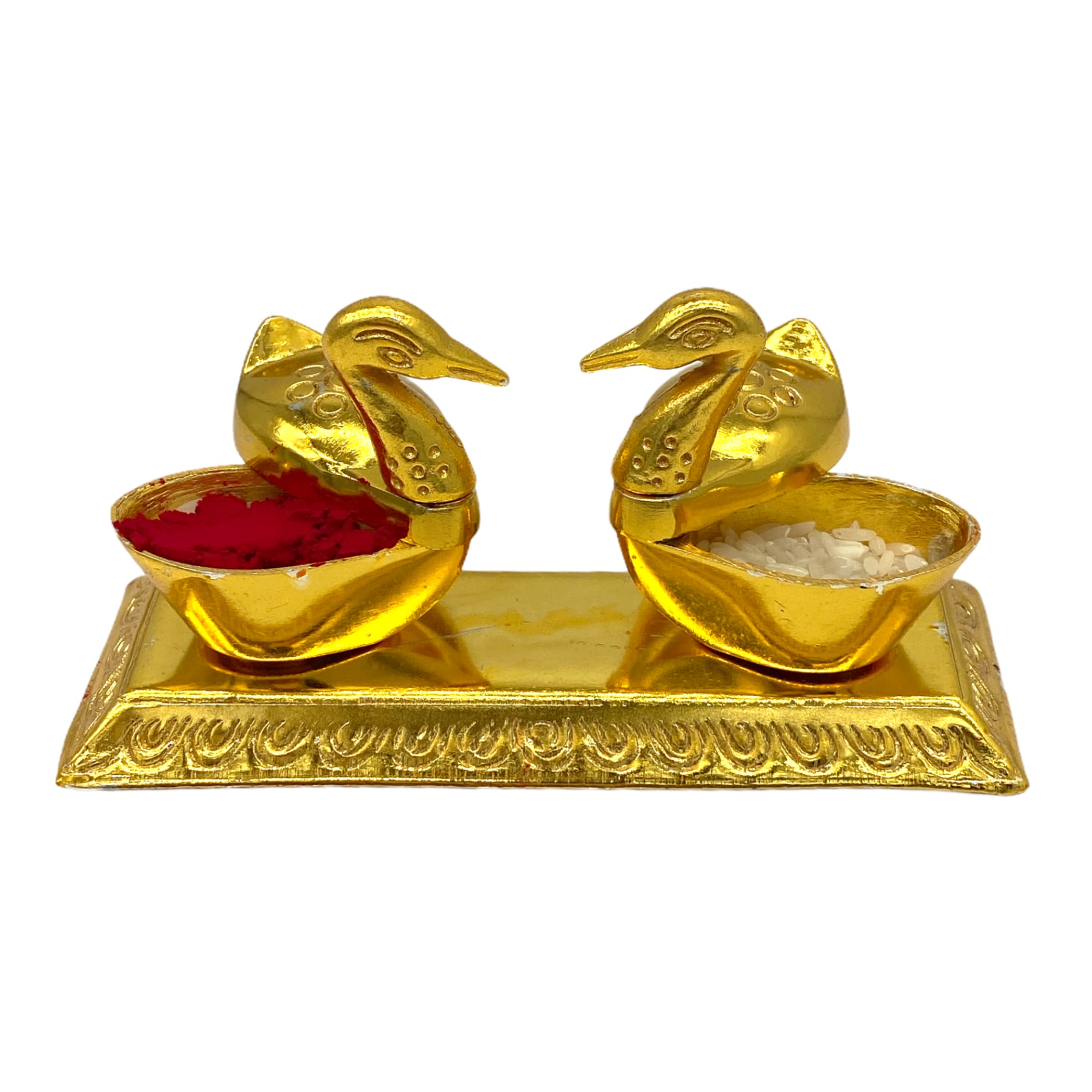 Double Duck Golden Chopra Pooja Favor Diwali Gift Deewali