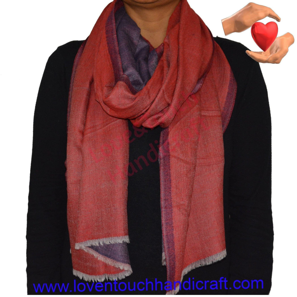 Double shade wool christmas & thanks giving gift pashmina