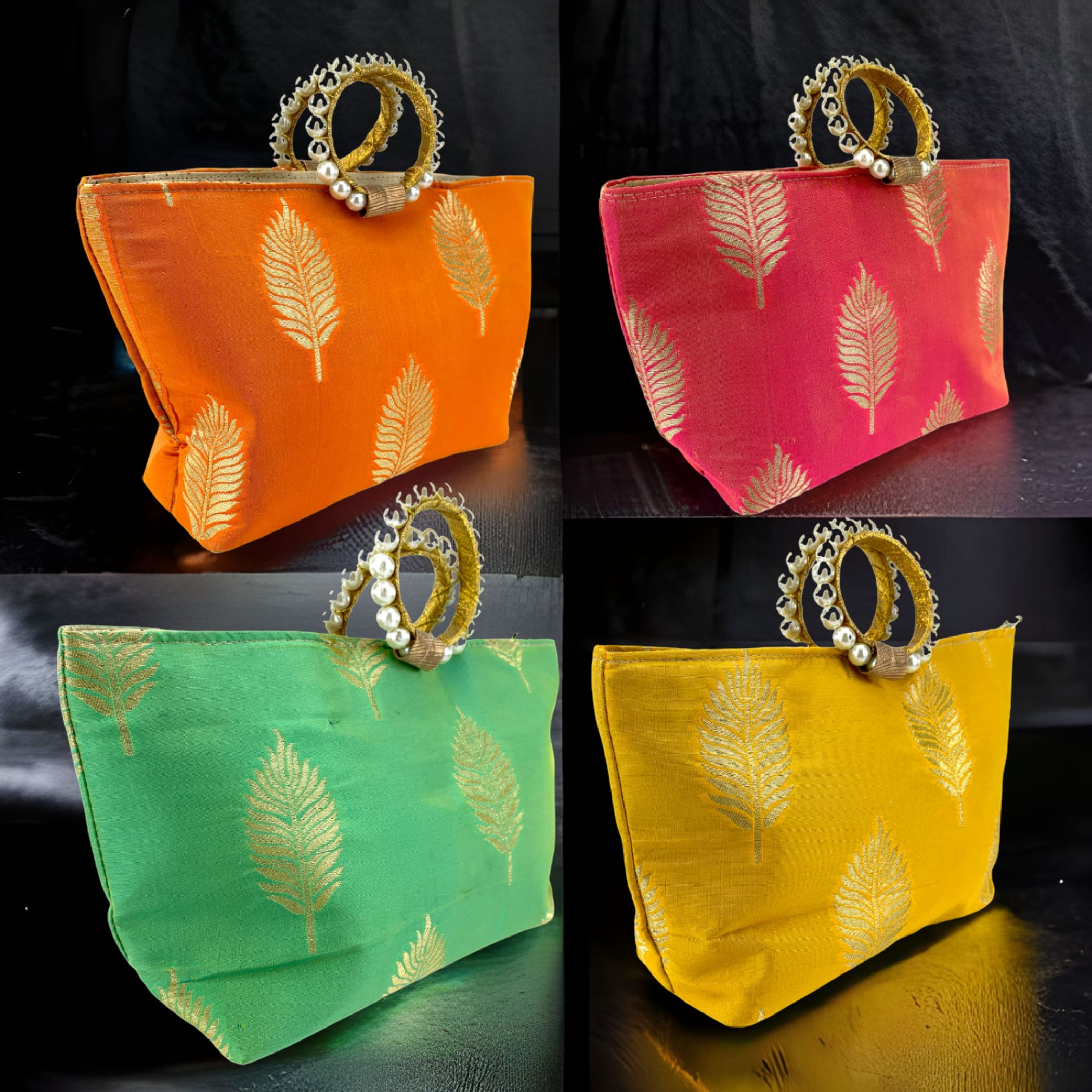 Eid gift silk hand bag nikah favor indian muslim punjabi