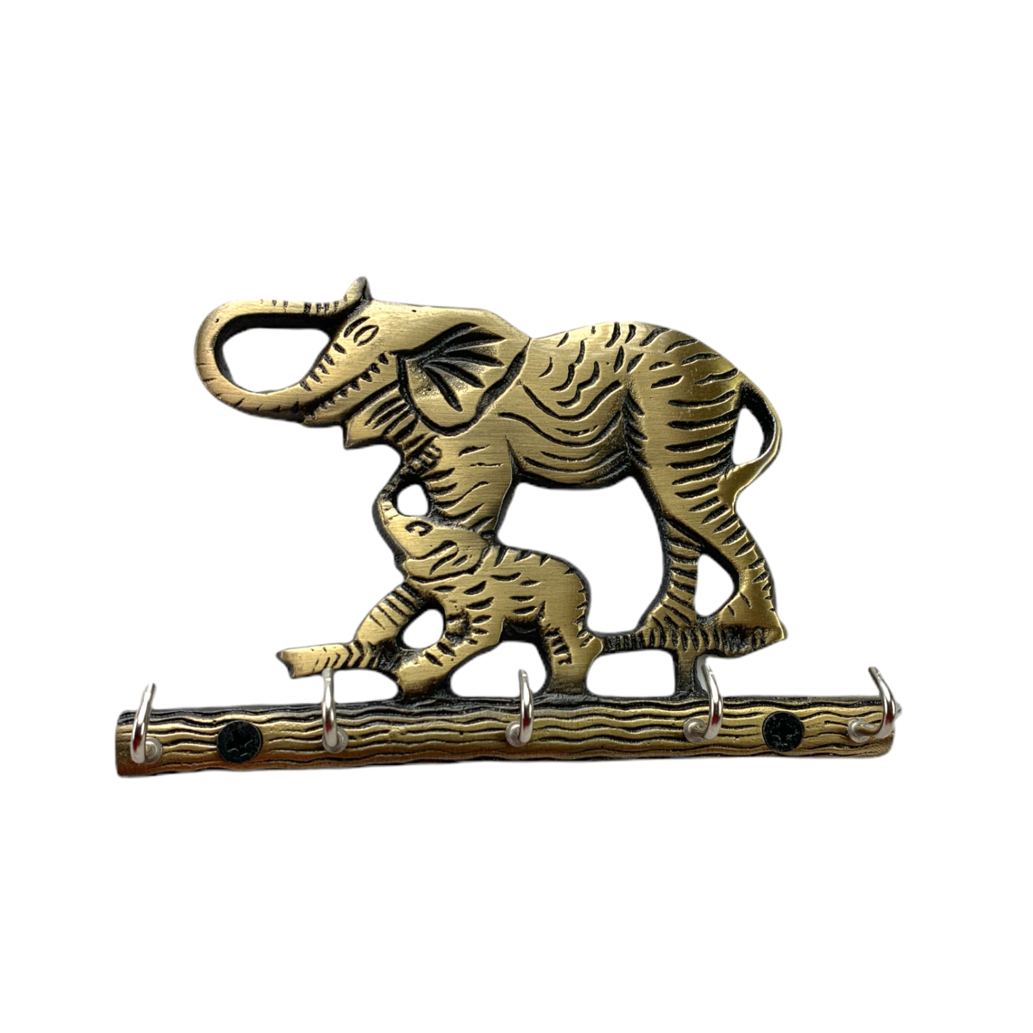 Elephant keychain holder key ring holder. Wallmount for