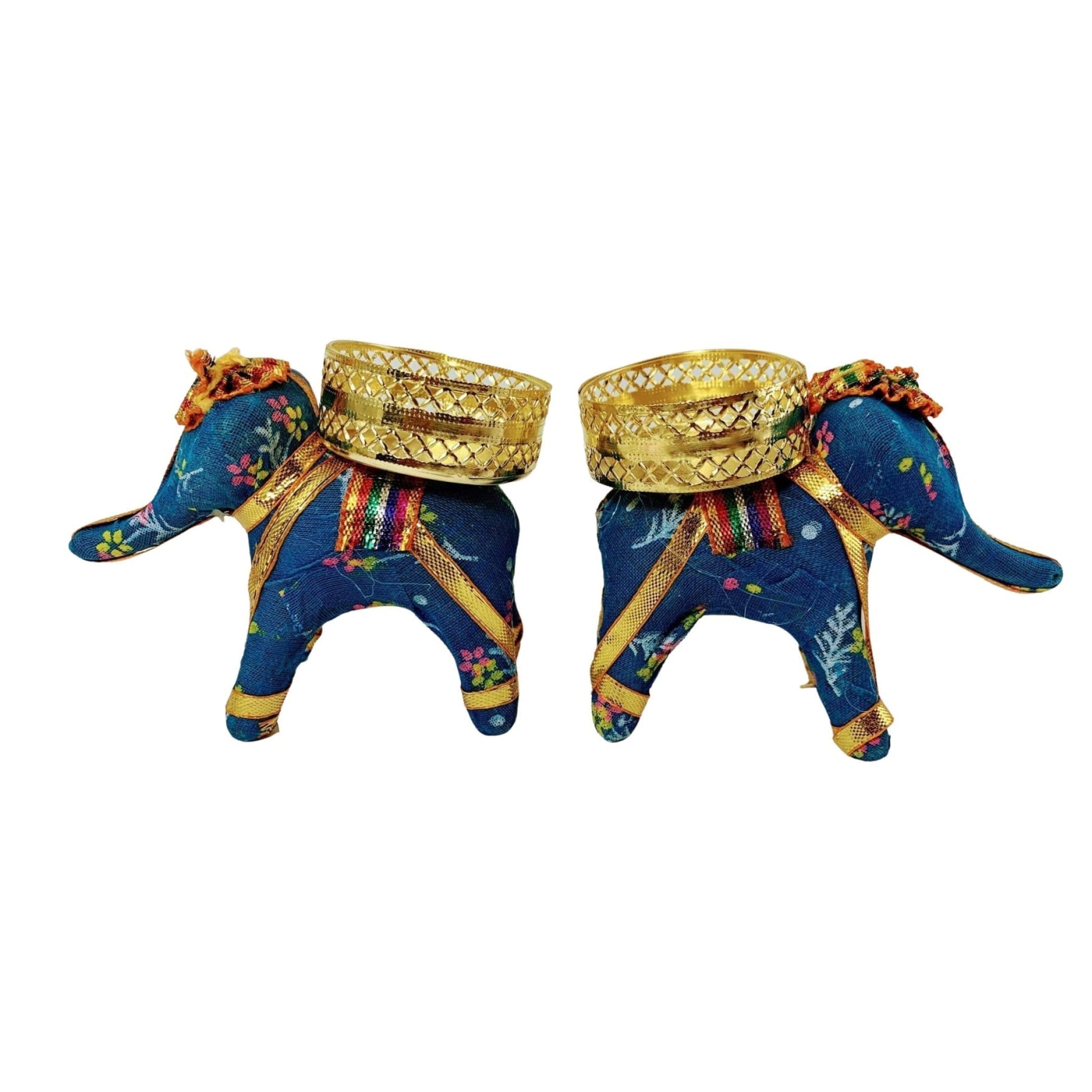 Elephant tealight candle holders diwali decorations boho