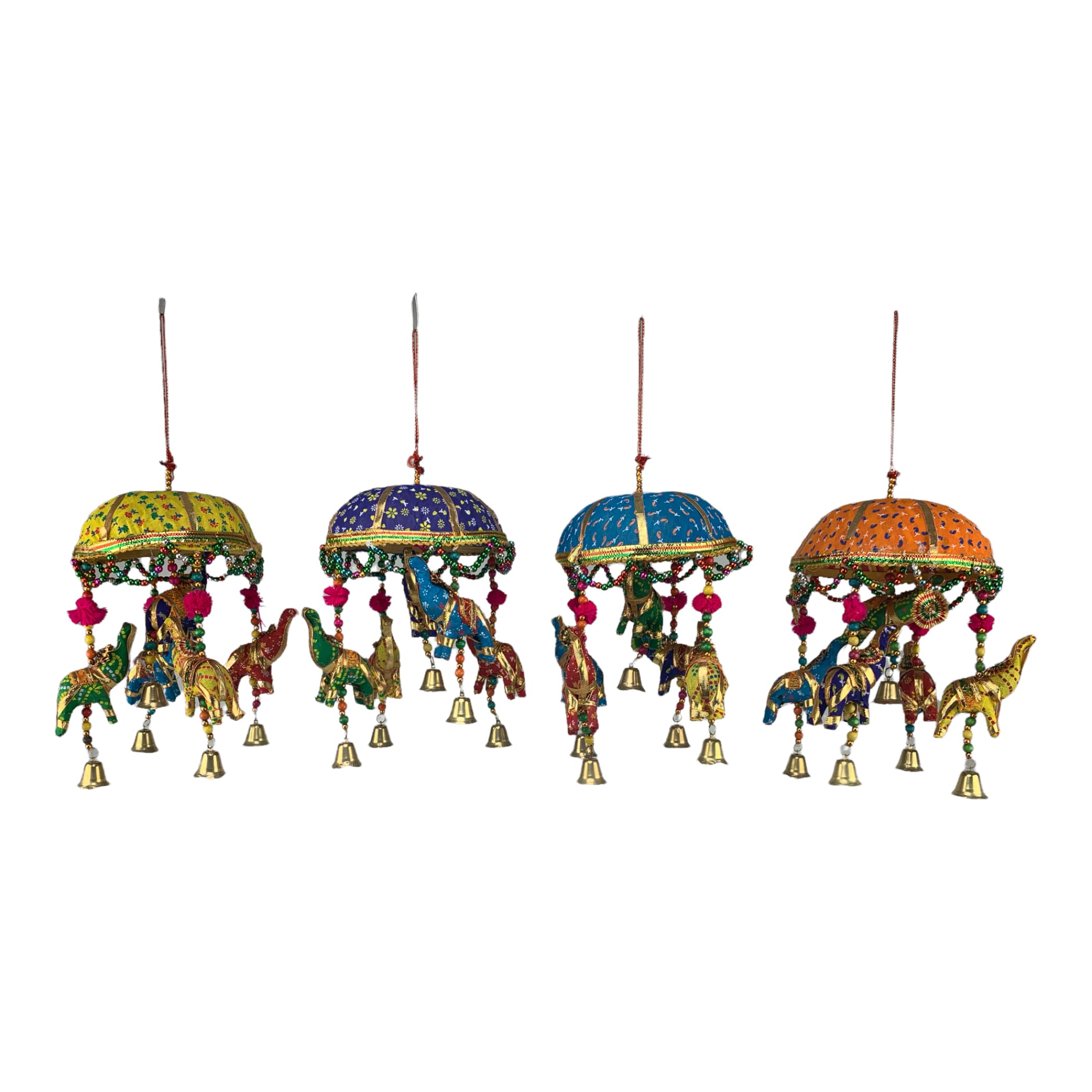 Elephant umbrella rajasthani wall hanging indian home decor