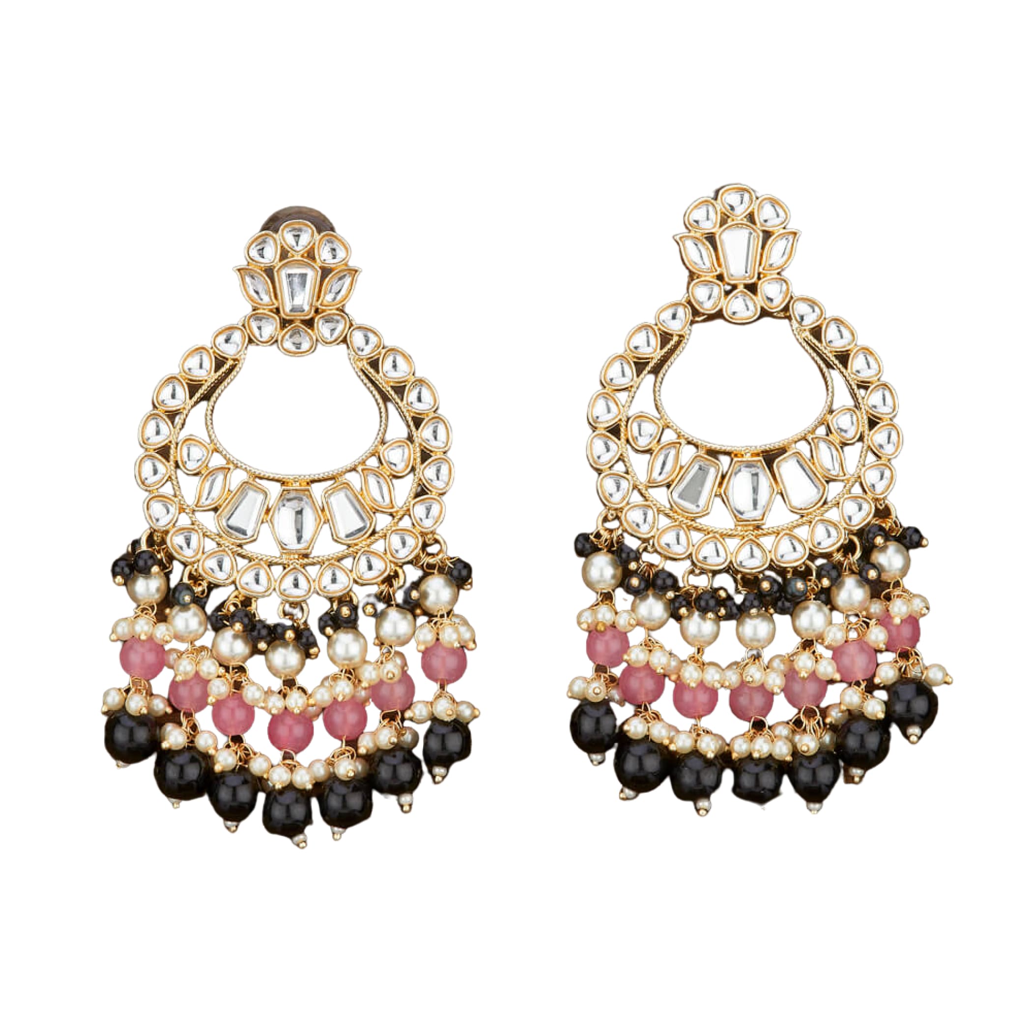 Ethnic chandelier earrings indian pakistani jewelry