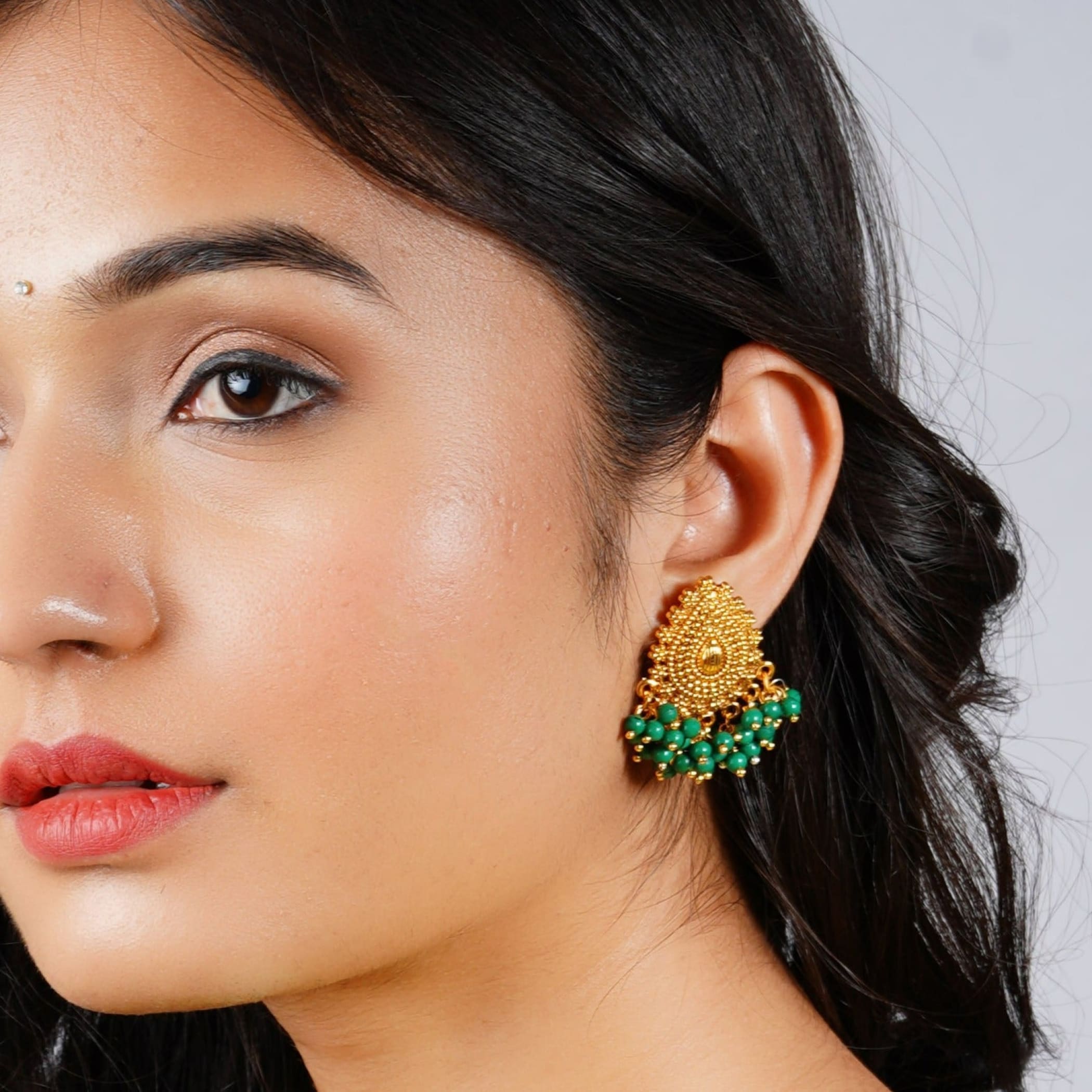 Ethnic chandelier earrings traditional south indian
