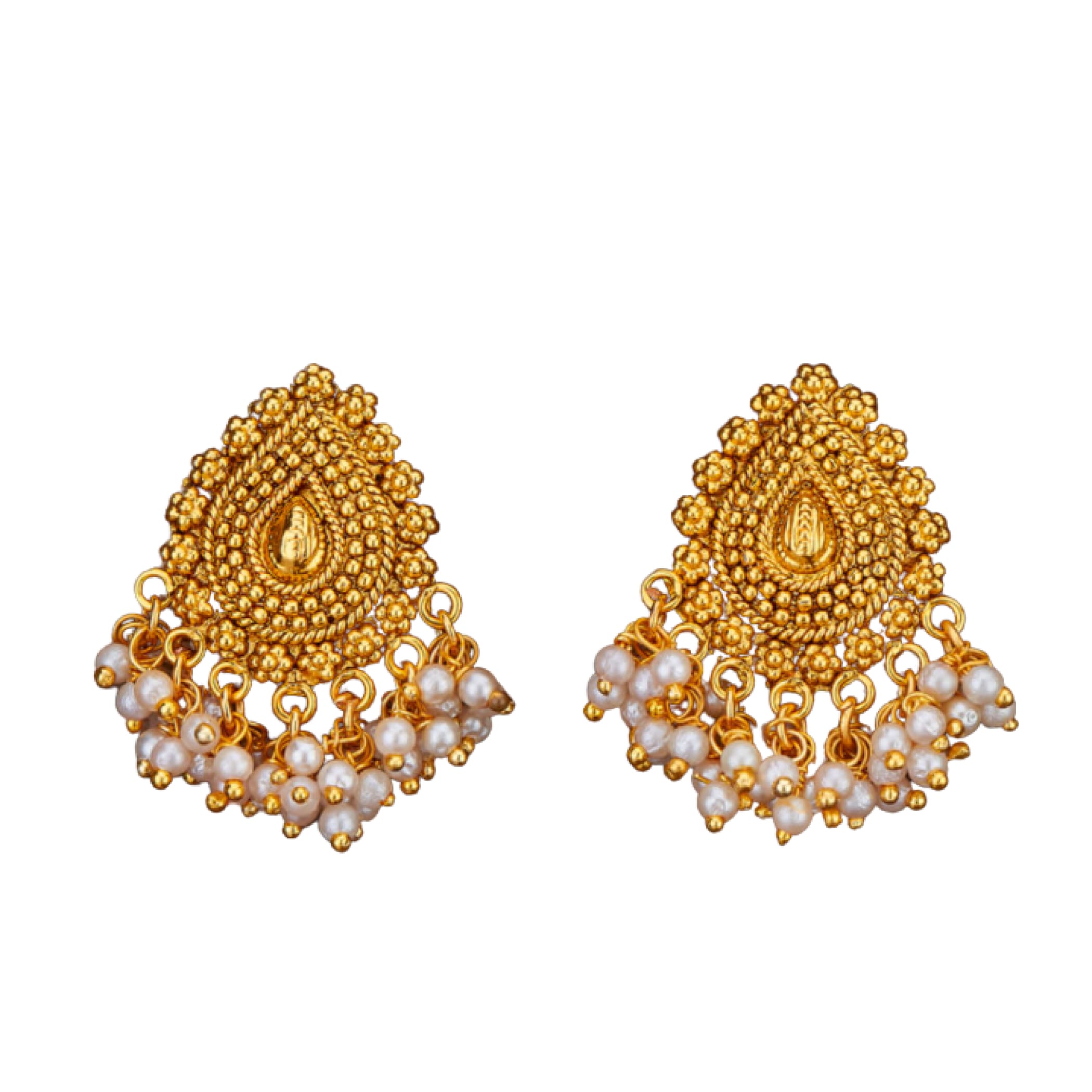 Ethnic Chandelier Earrings Traditional South Indian