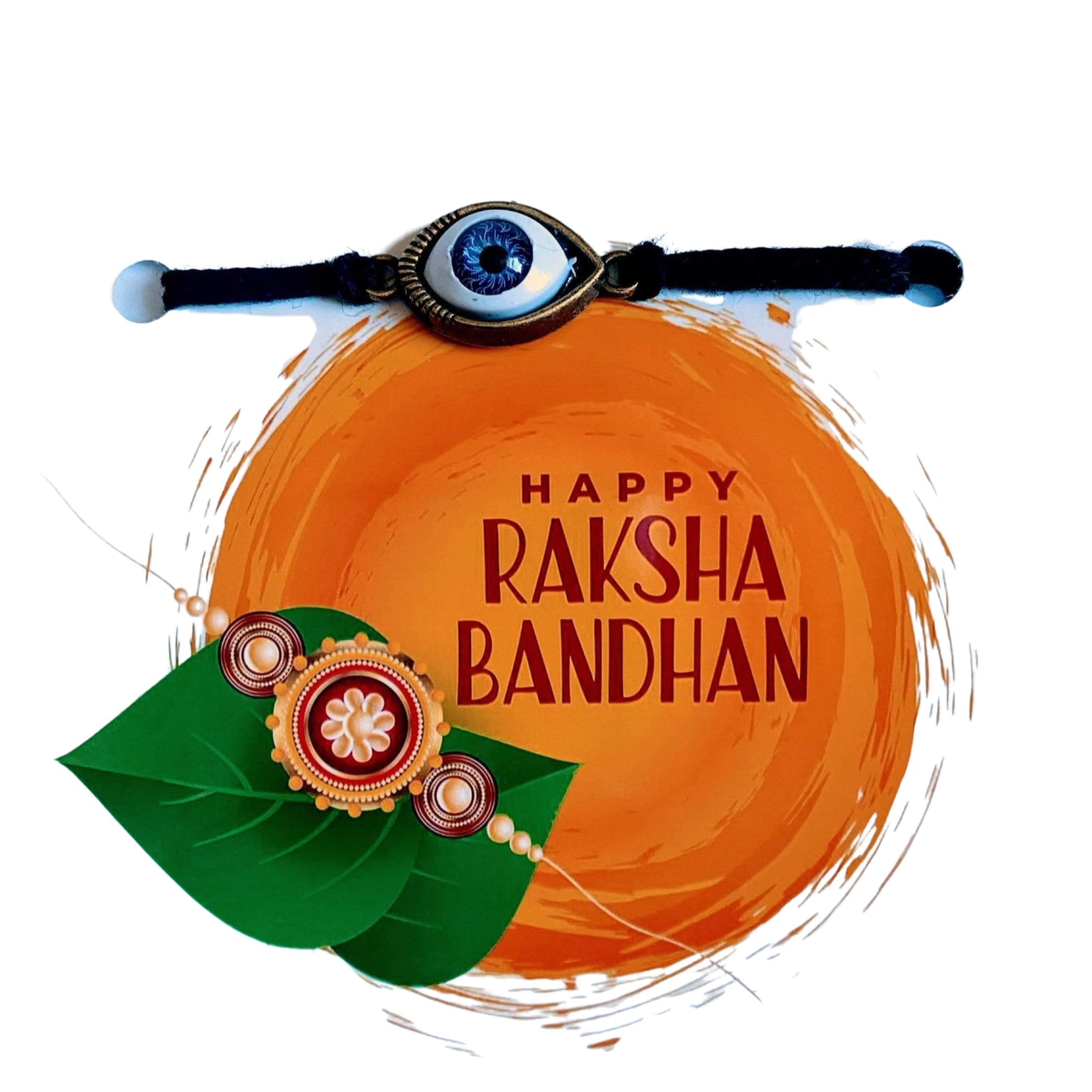 Evil eye rakhi for brother usa modern with card rakhri -
