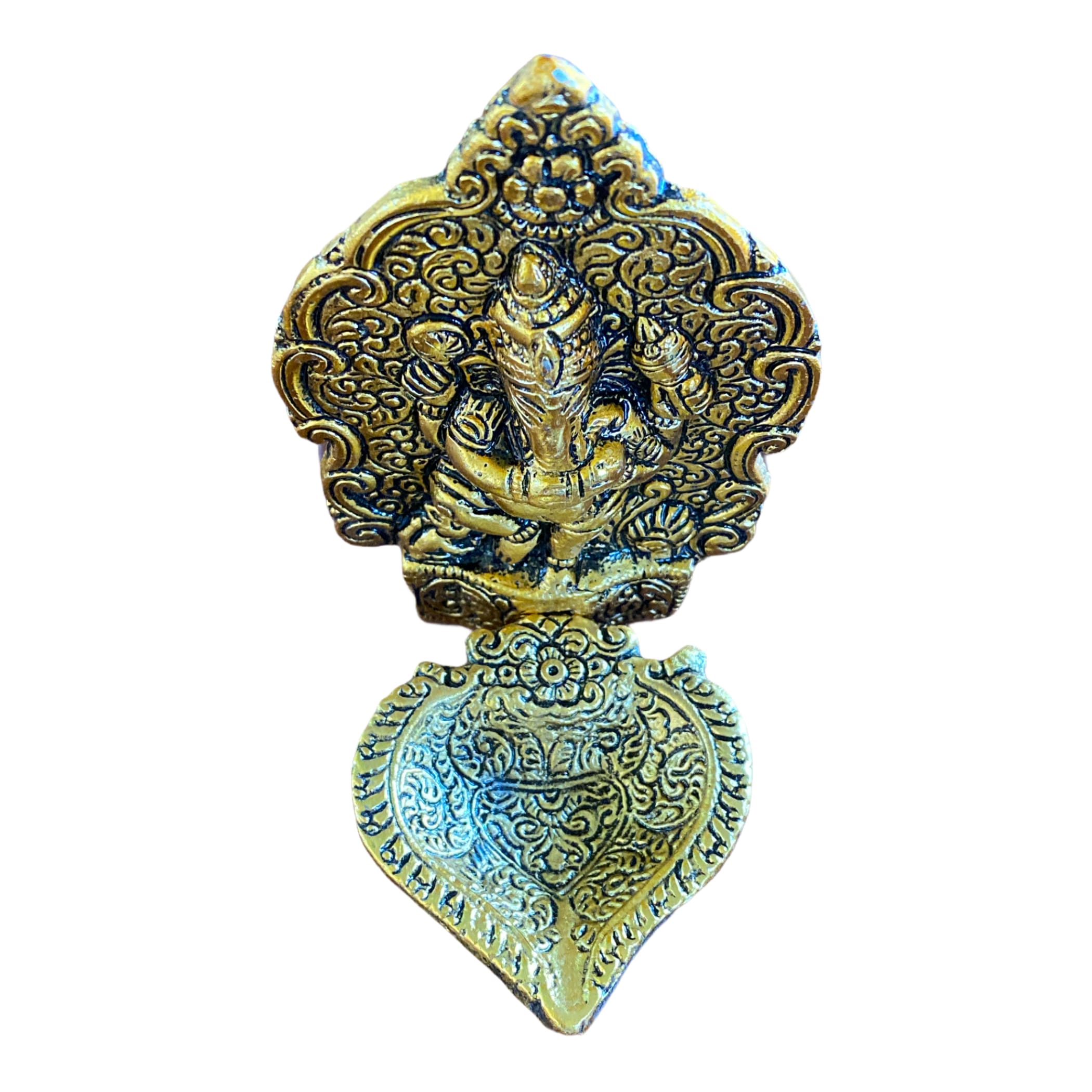 Ganesha diya indian handcrafted brass diwali gift lamp