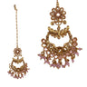 Chand tikka with gold plating indian traditional maang