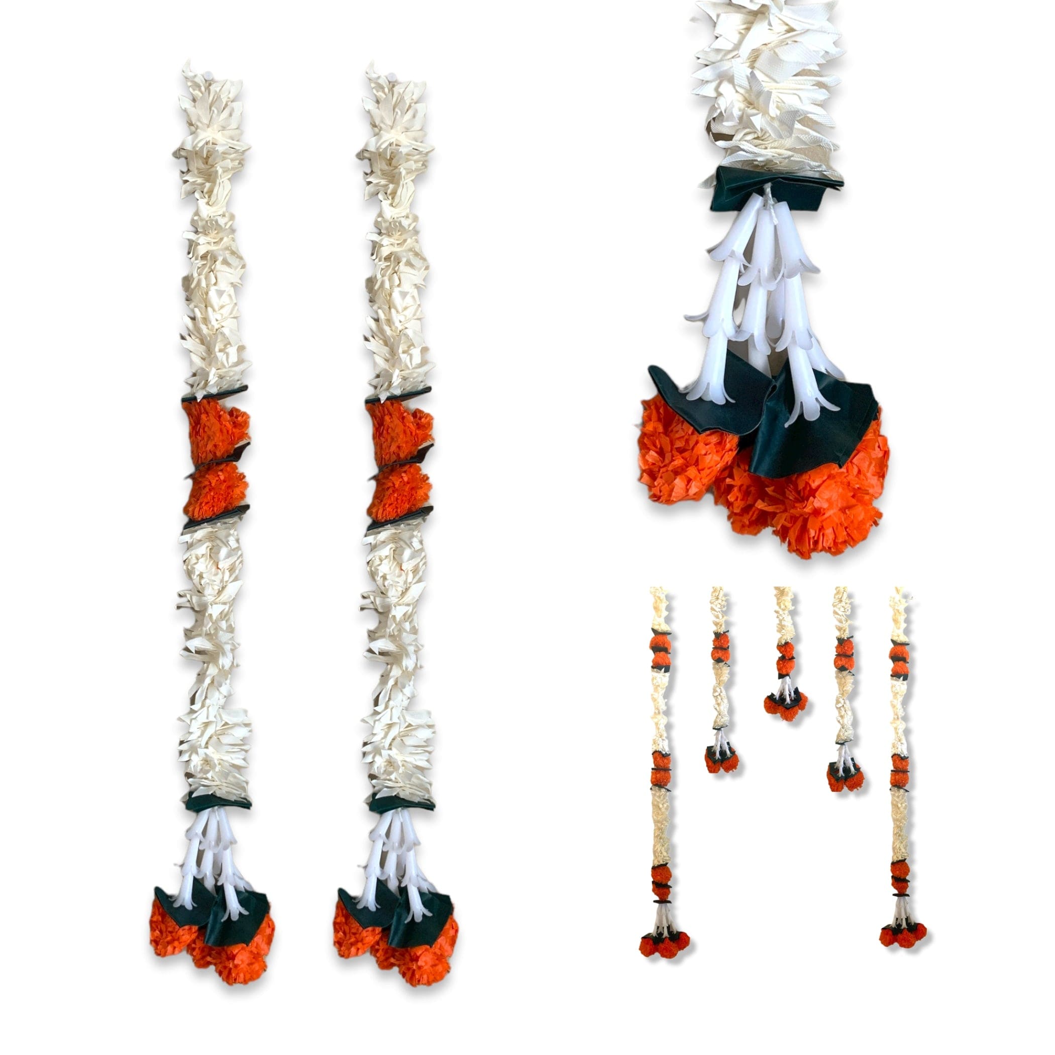 Jasmine orange marigold mogra flower diwali decoration