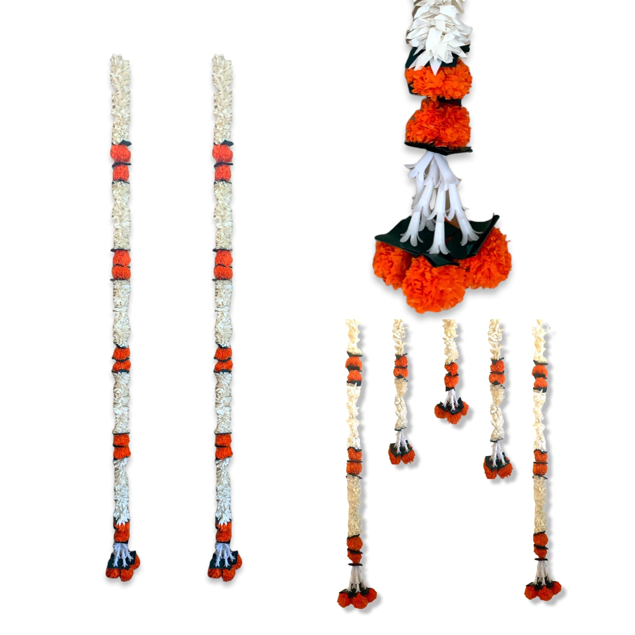Jasmine orange marigold mogra flower diwali decoration