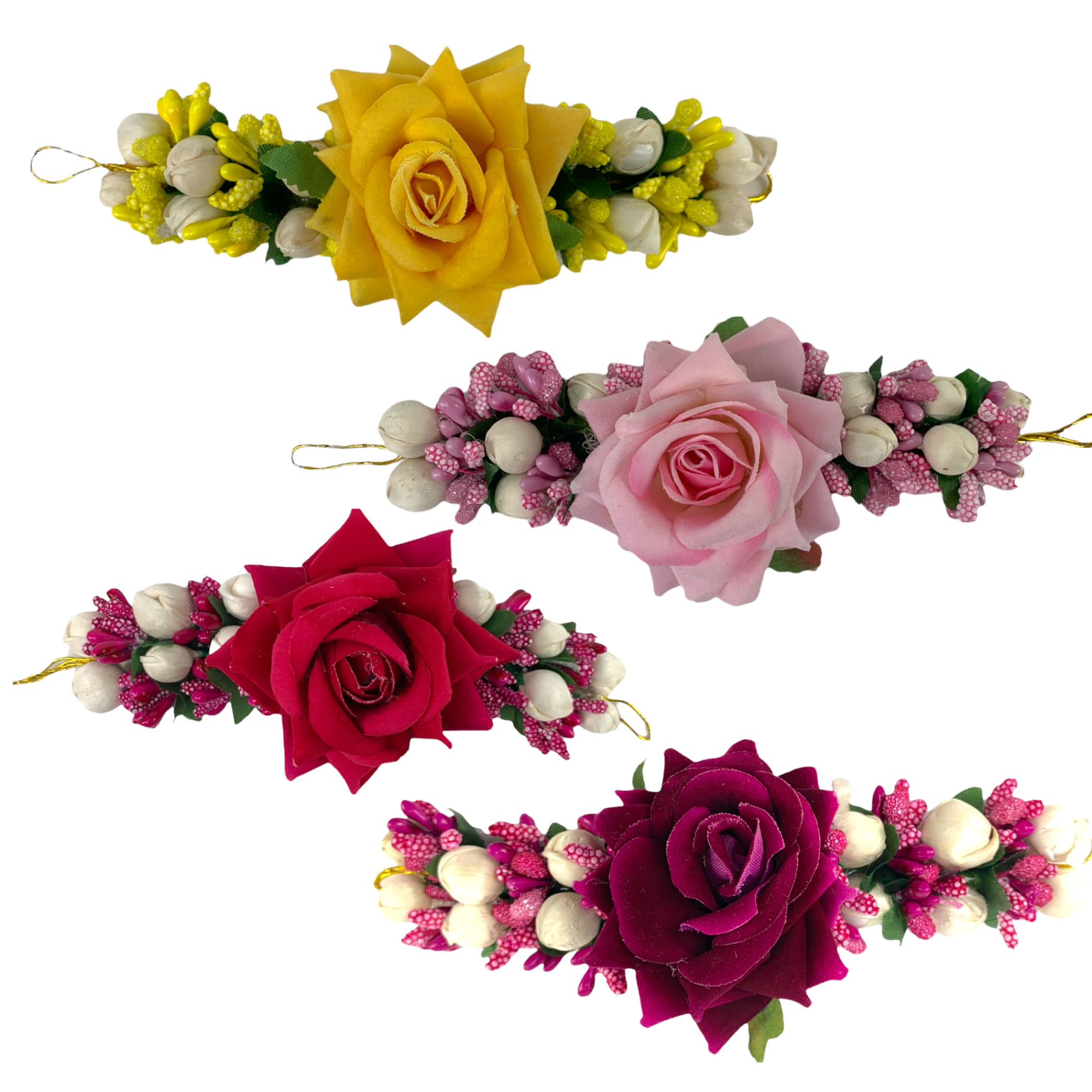 Jasmine rose gajra hair accessory veni flower jewelry