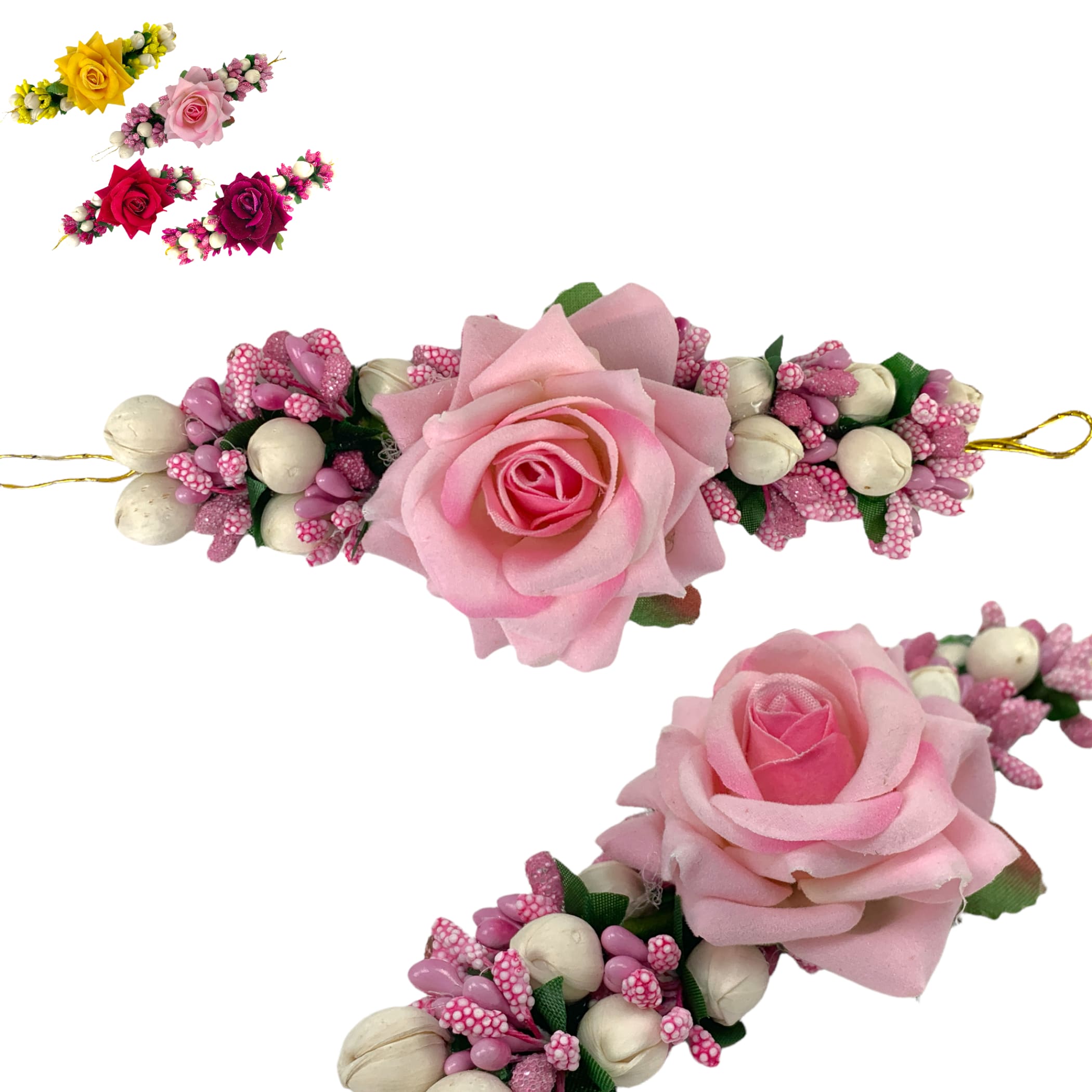 Jasmine rose gajra hair accessory veni flower jewelry