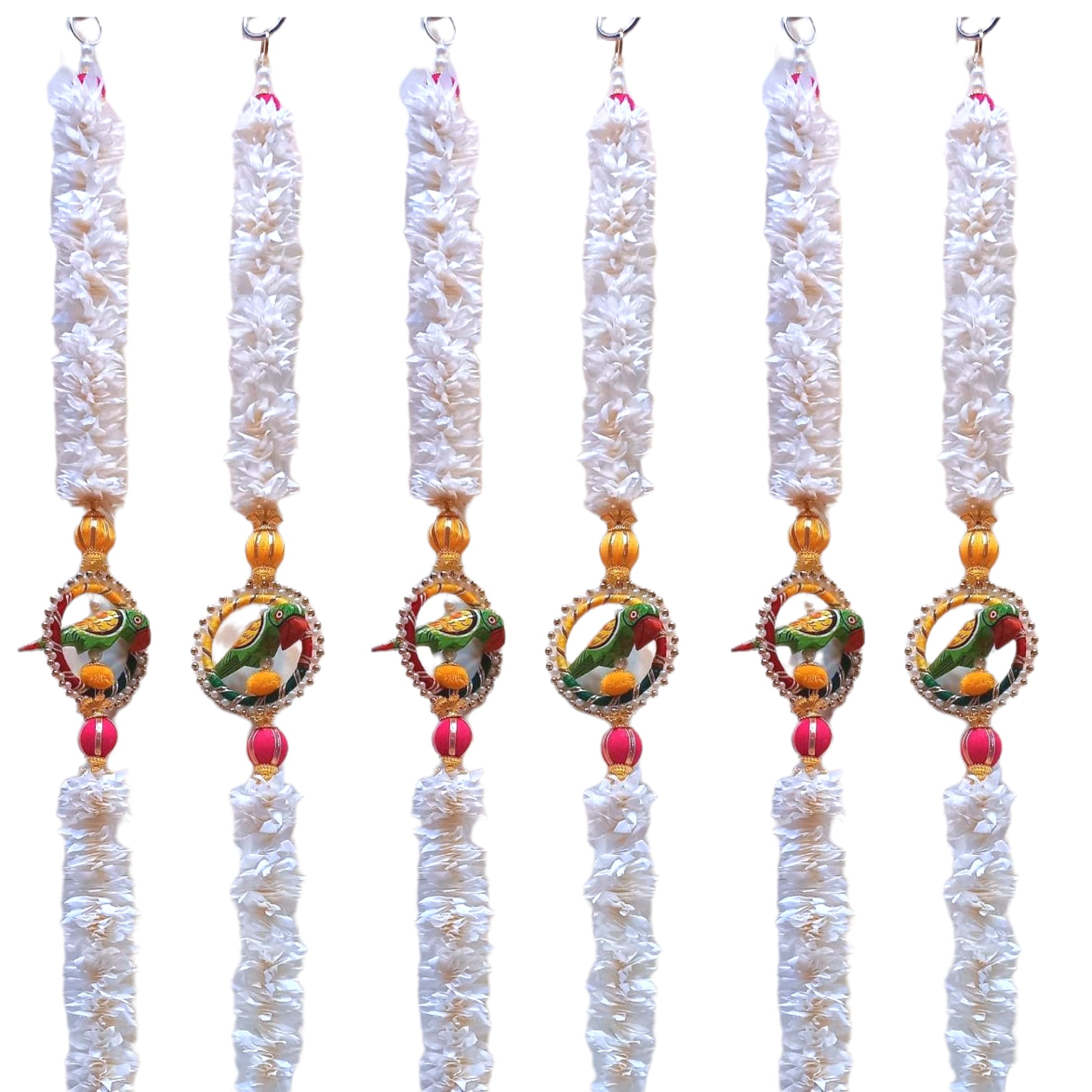 Jasmines parrot strings backdrop hanging artificial floral