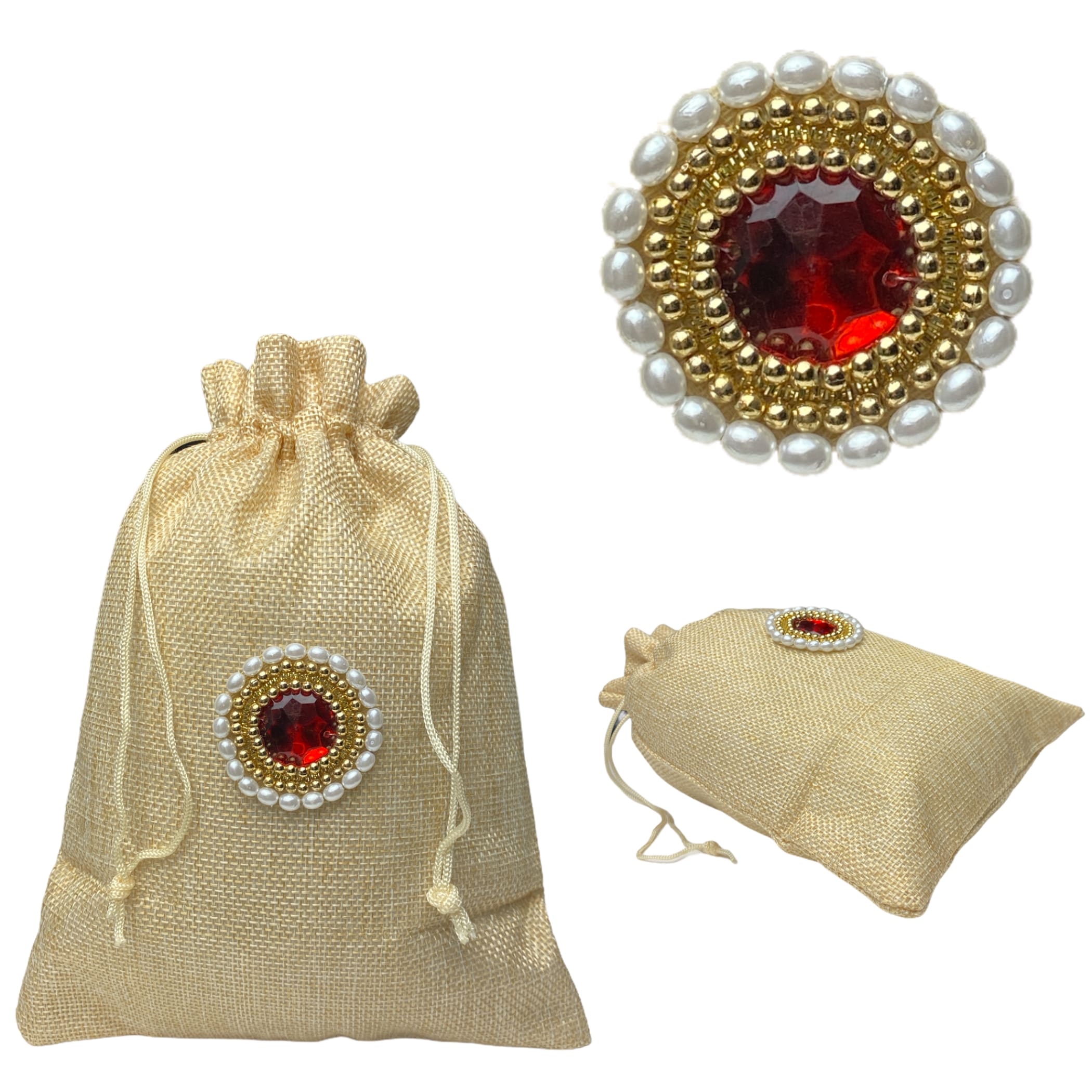 Jute potli bags eid gifts favor indian muslim punjabi