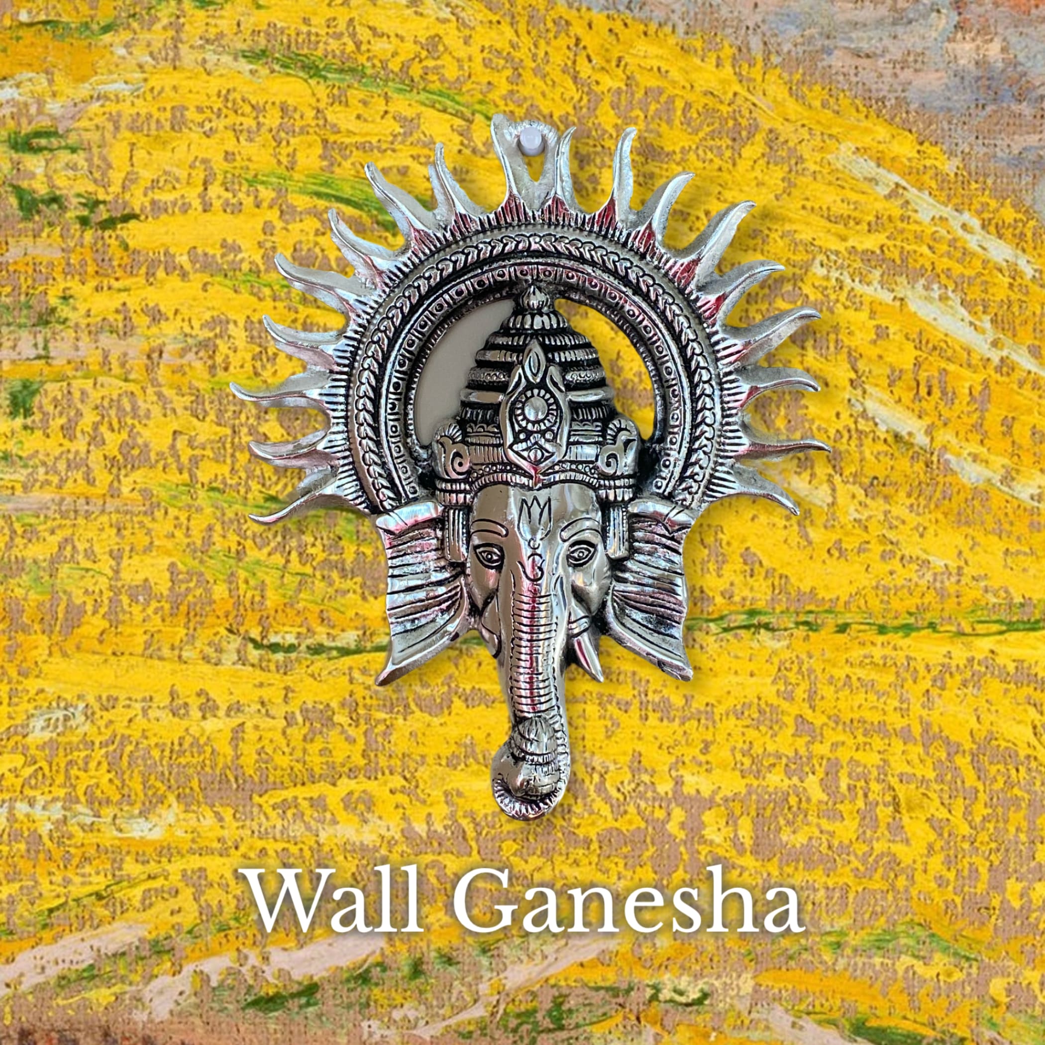 Kiran ganesha silver ganesh wall decor indian return gift