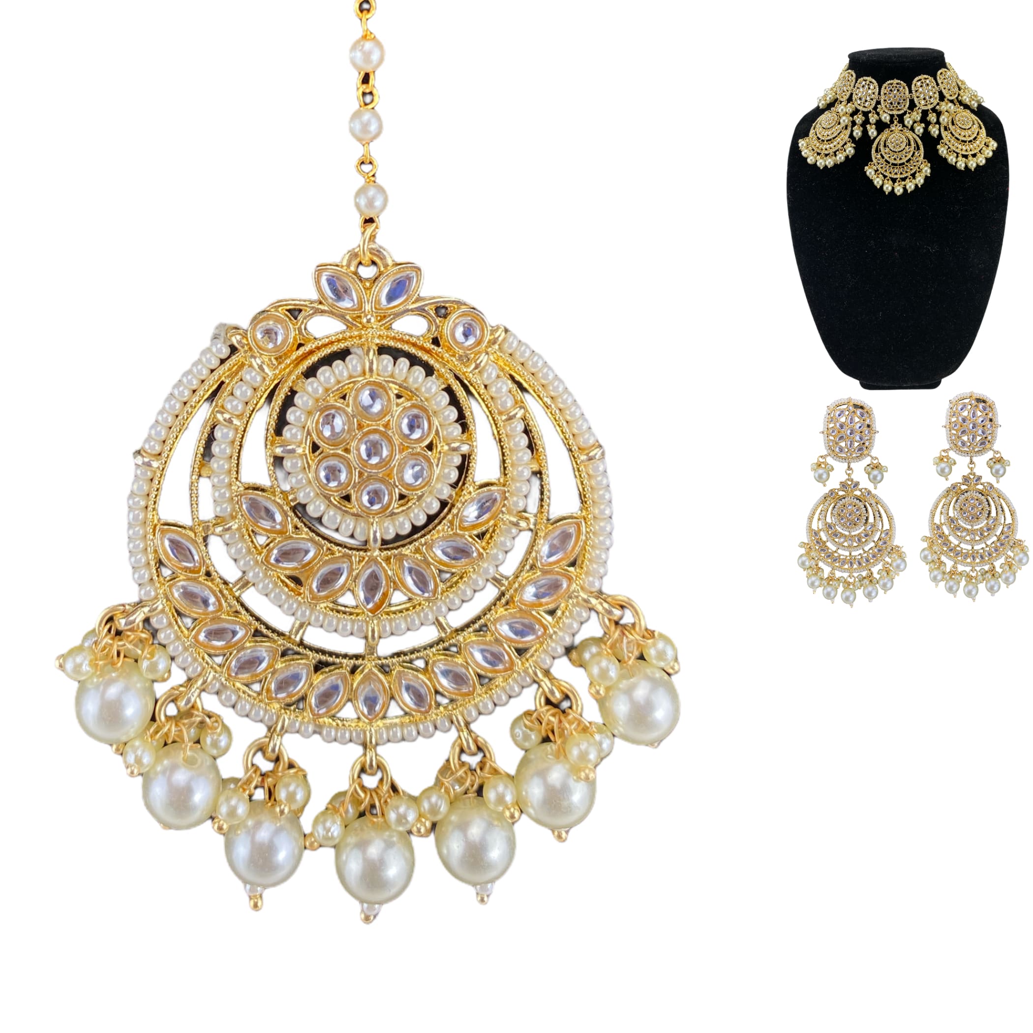 Kundan jewelry set indian jewellery pakistani muslim wedding