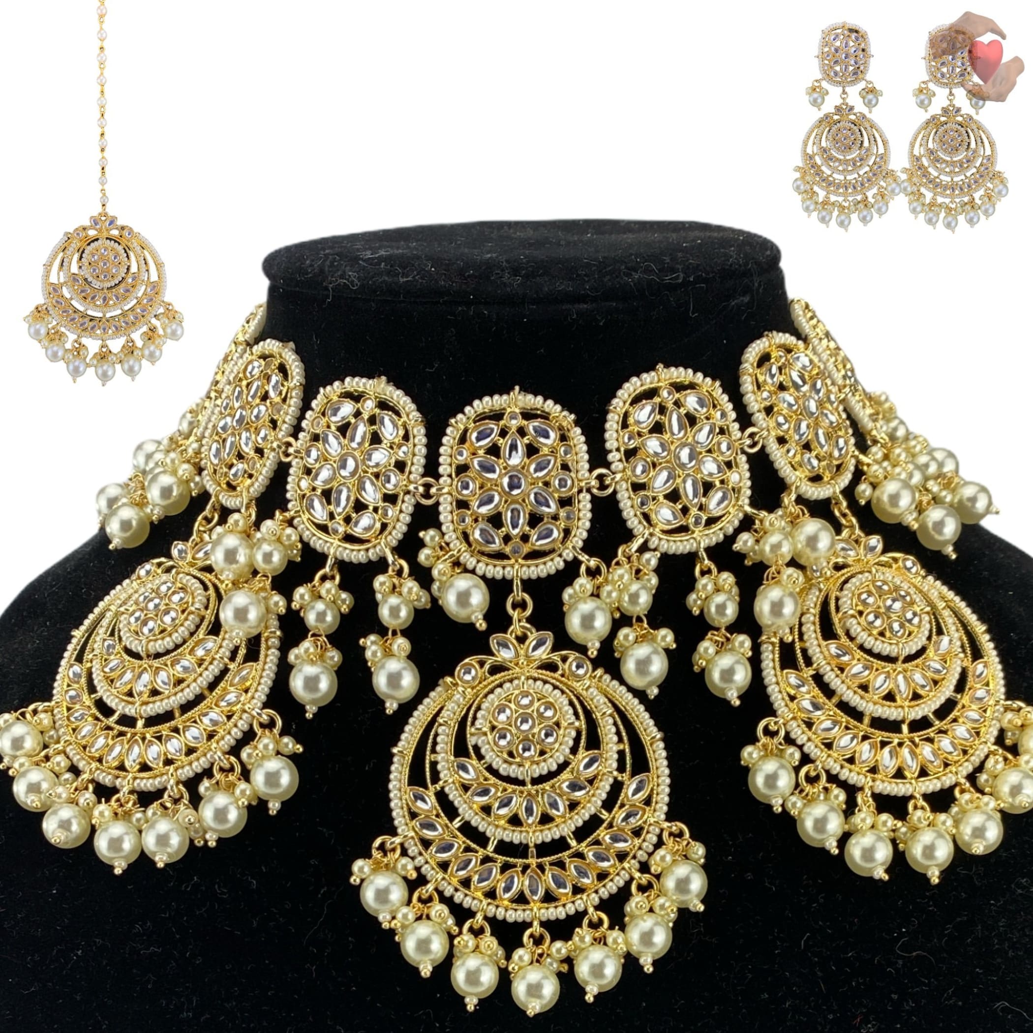 Kundan Jewelry Set Indian Jewellery Pakistani Muslim