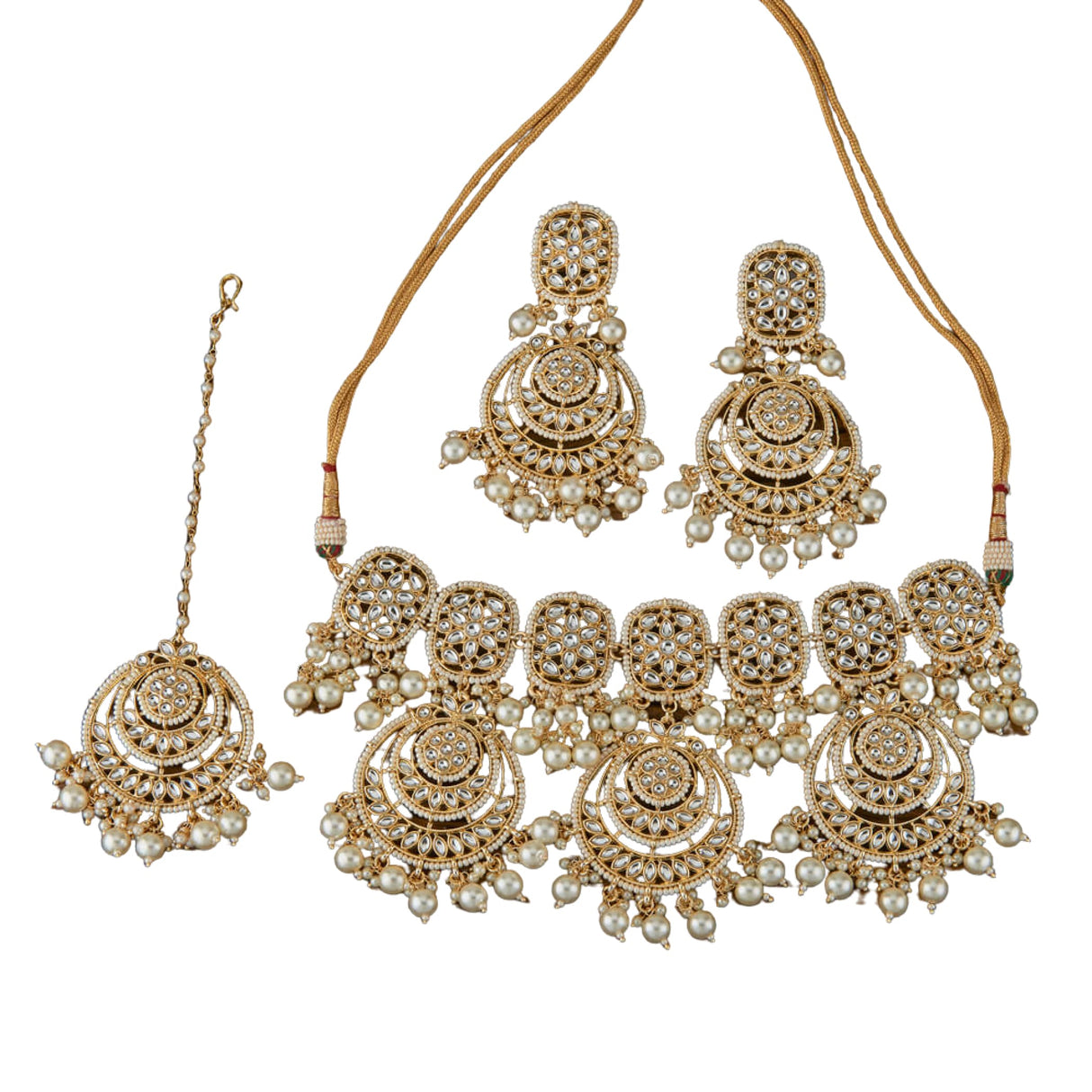 Kundan jewelry set indian jewellery necklace with earring