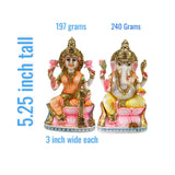 Laxmi and ganesha idol pair culture marble statue ganpati