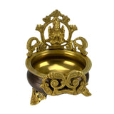 Laxmi urli bowl center table decor brass showpiece
