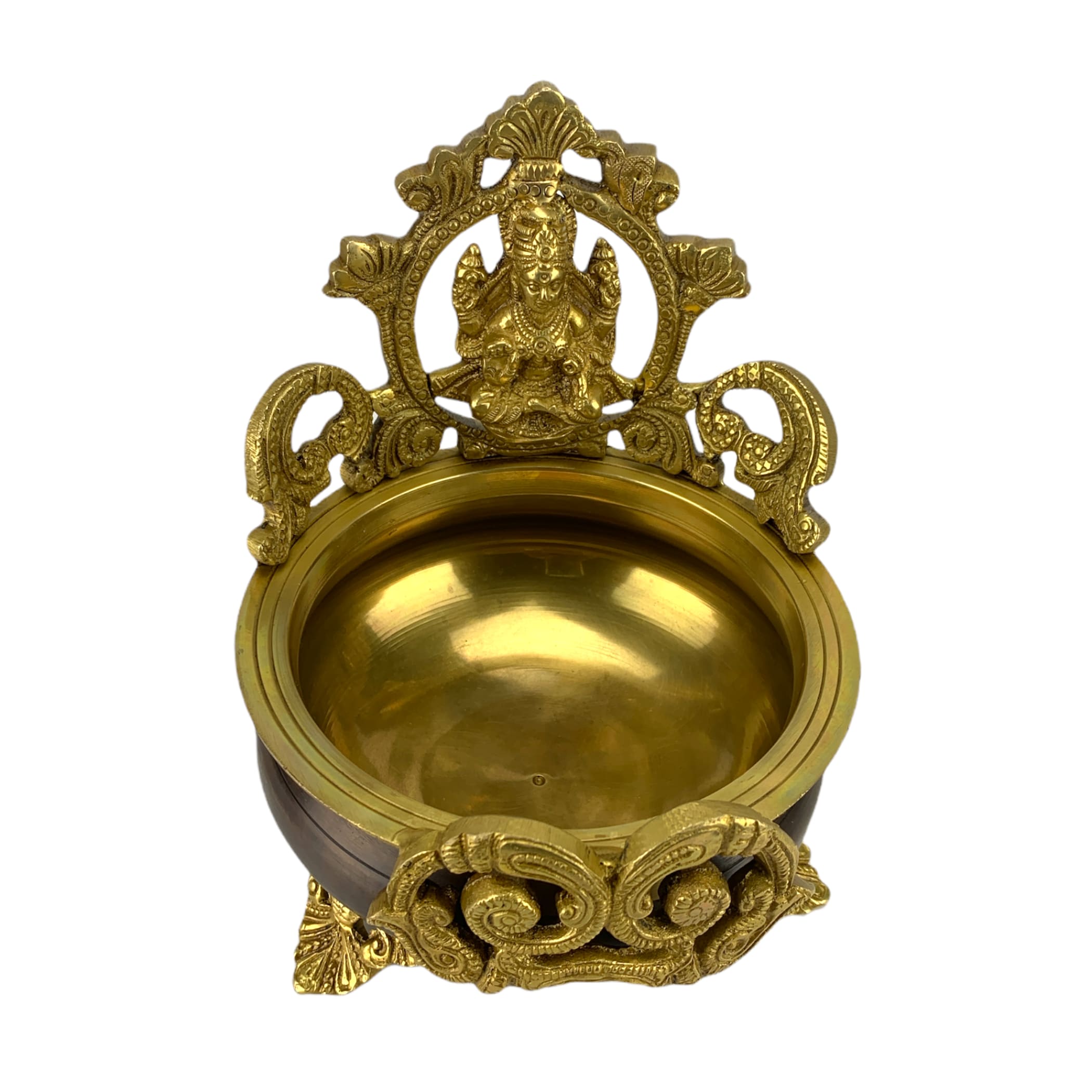 Laxmi urli bowl center table decor brass showpiece for