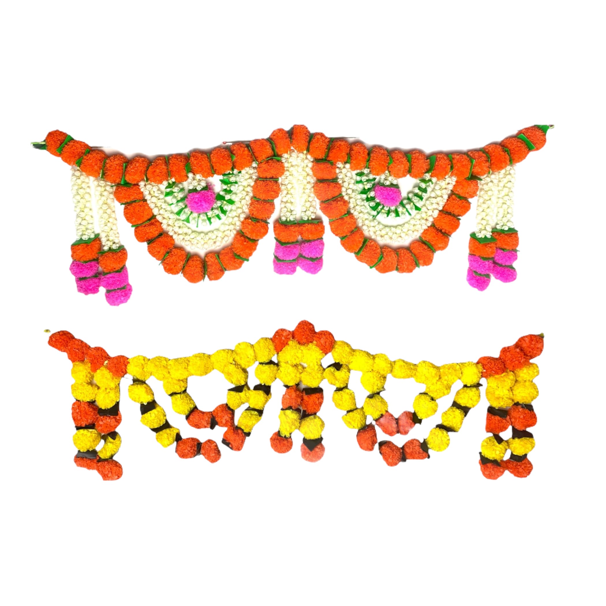 Marigold jasmine toran diwali decoration navrathri decor