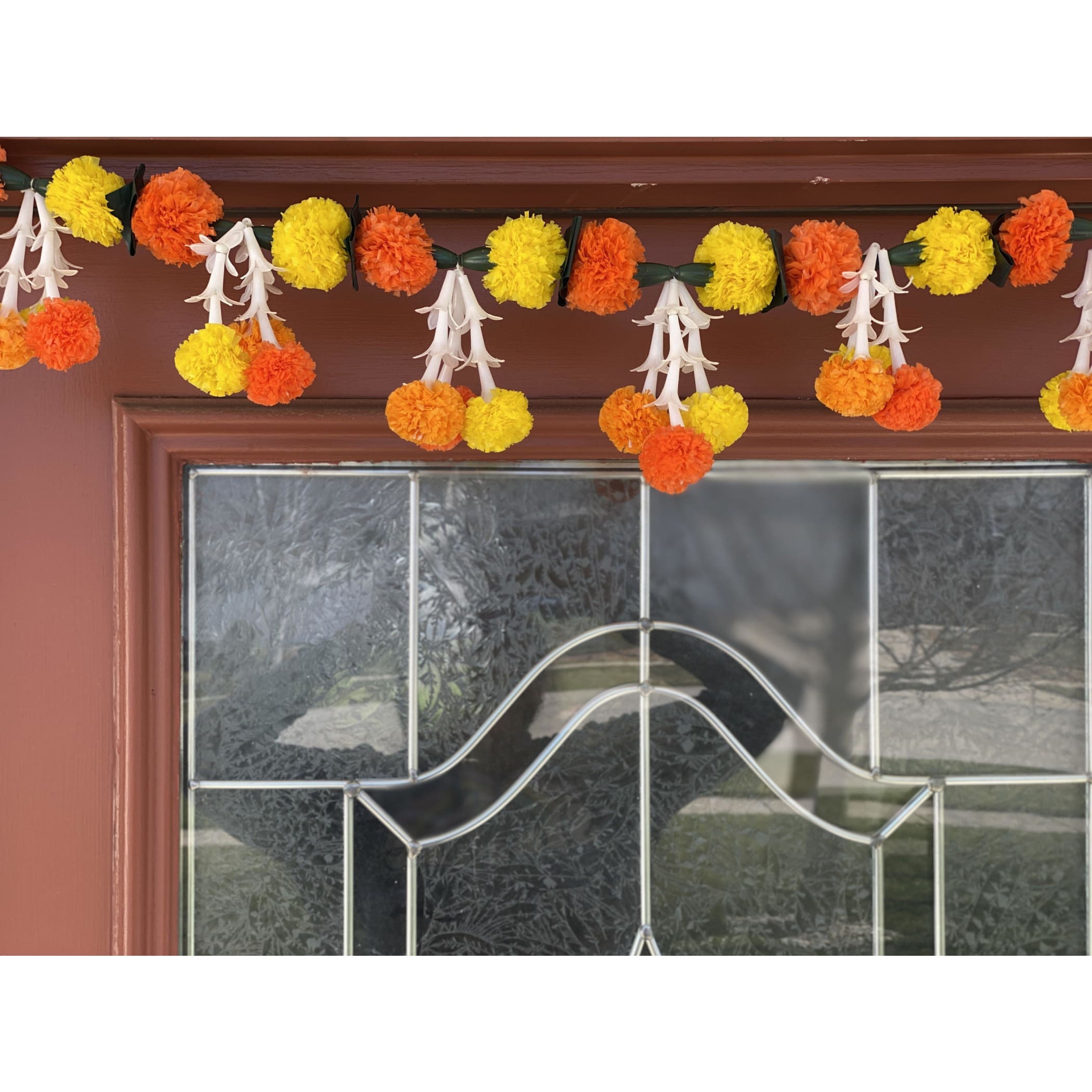Marigold tuberrose toran diwali decoration bhandarwal day