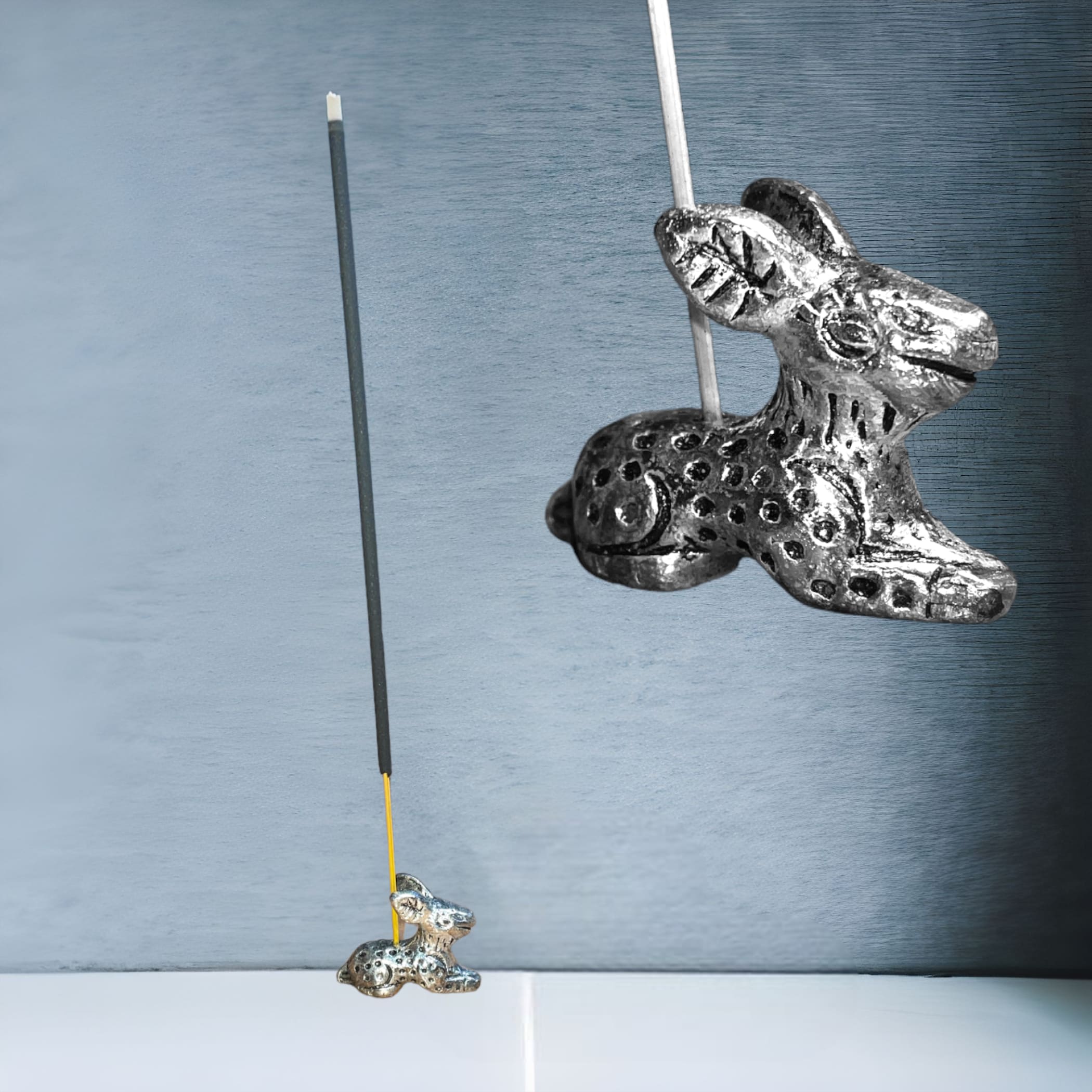 Minimalist incense holder stick tray home small - rabbit