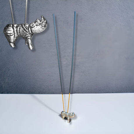 Minimalist german silver incense stick holder agarbatti