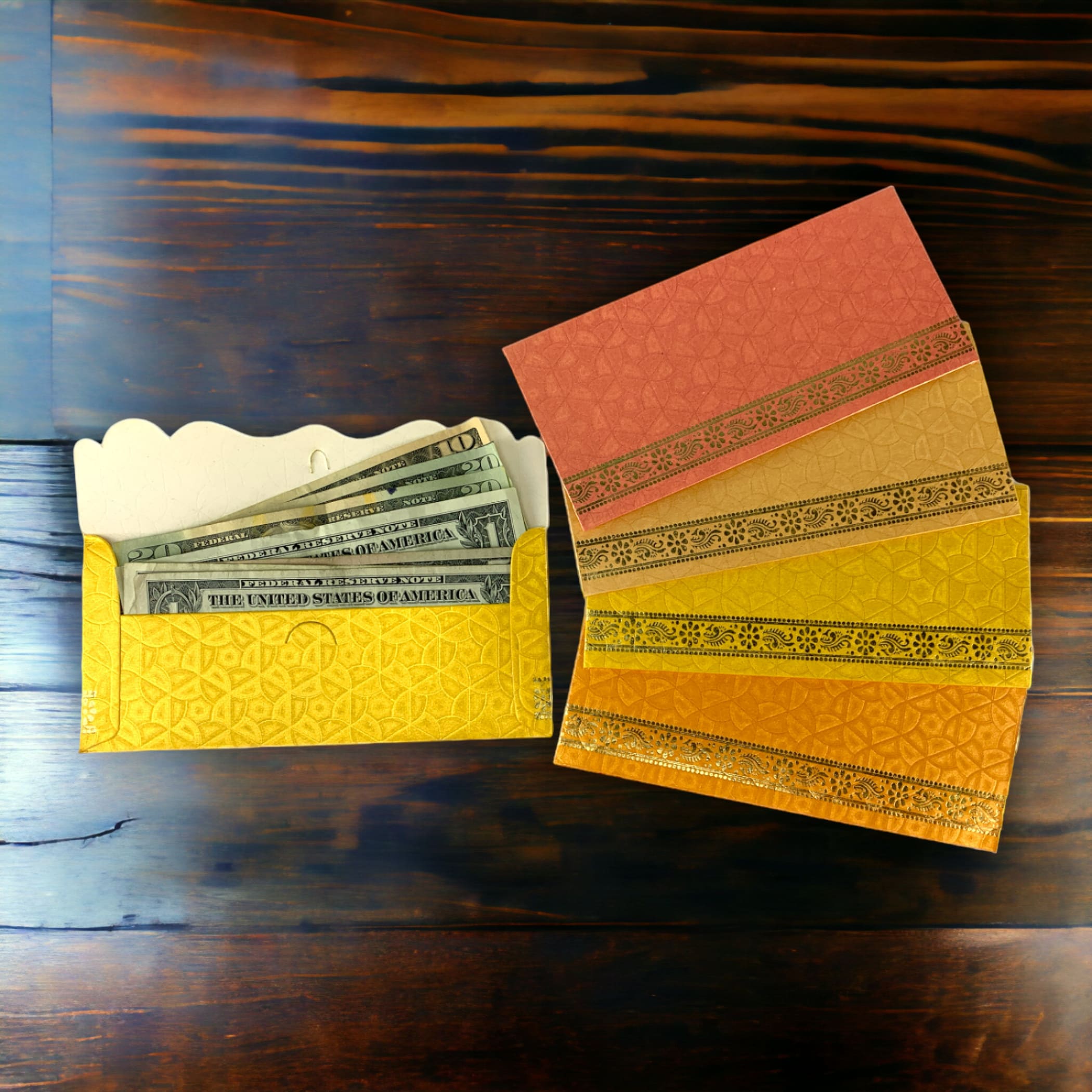Pack Of 10 Assorted Indian Paper Shagun Money Envelopes