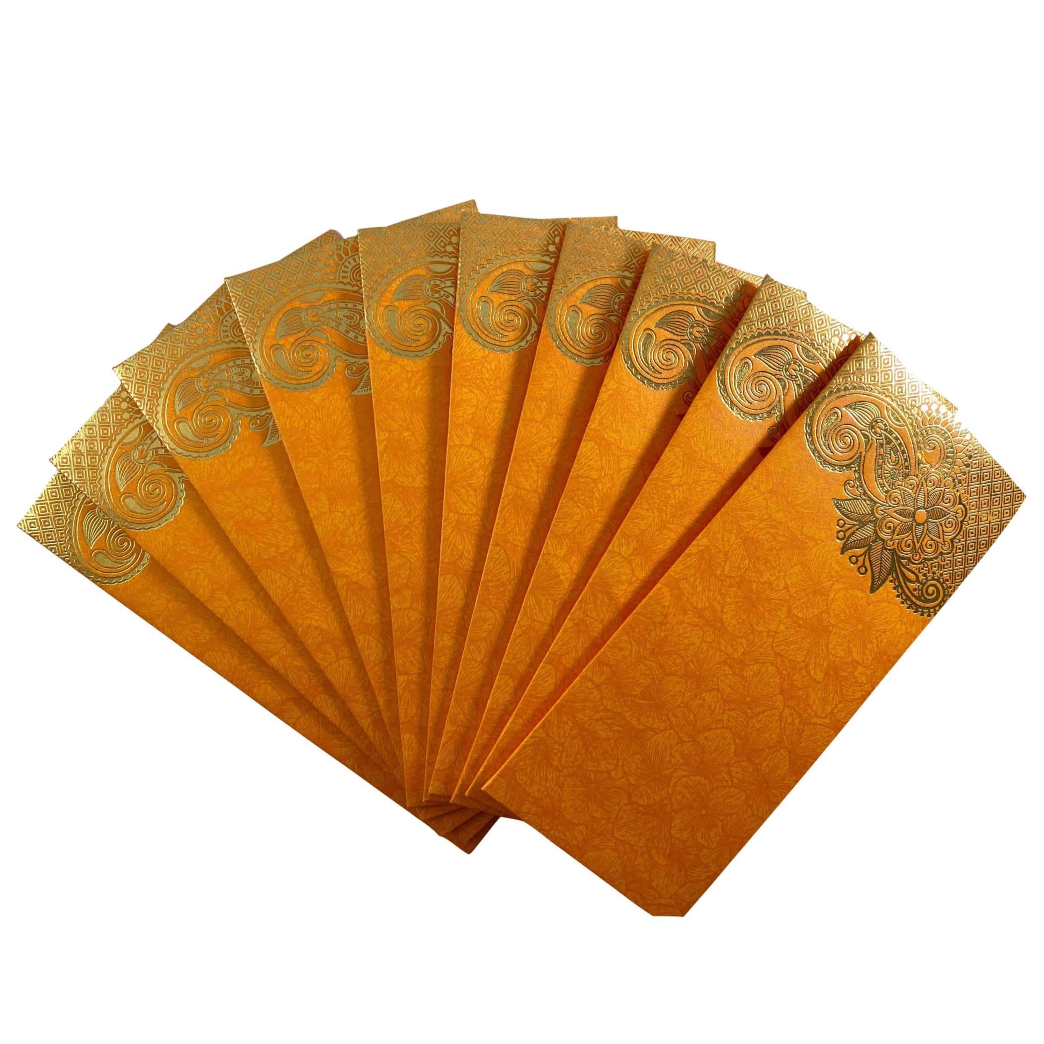 Pack of 10 assorted paisley paper shagun money envelopes