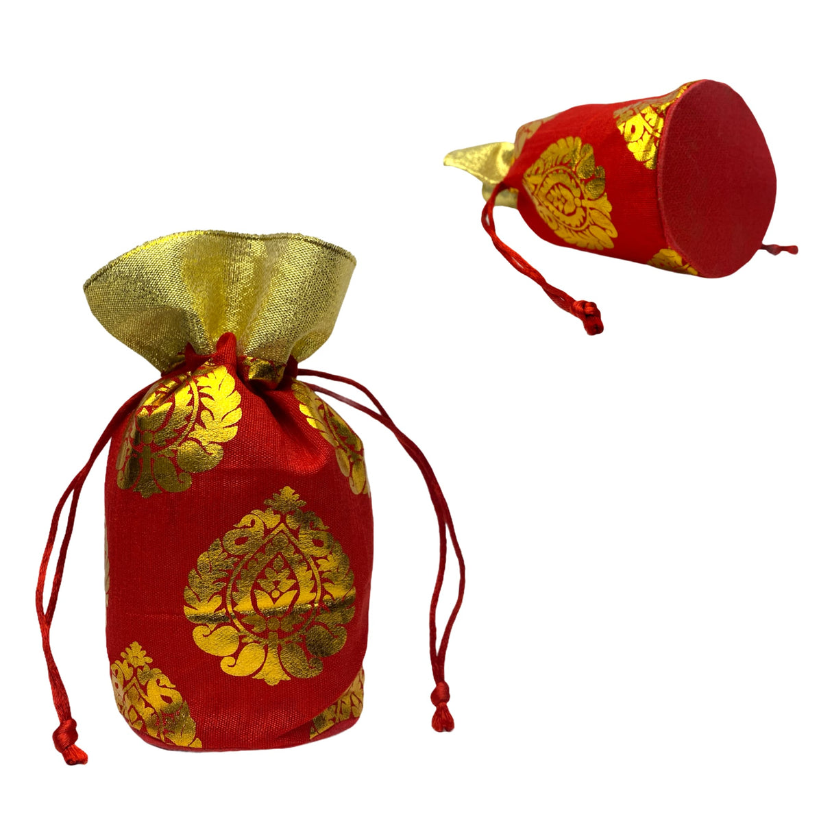 Fabric potli bags 20 pcs gift indian silk pouch nikah favor