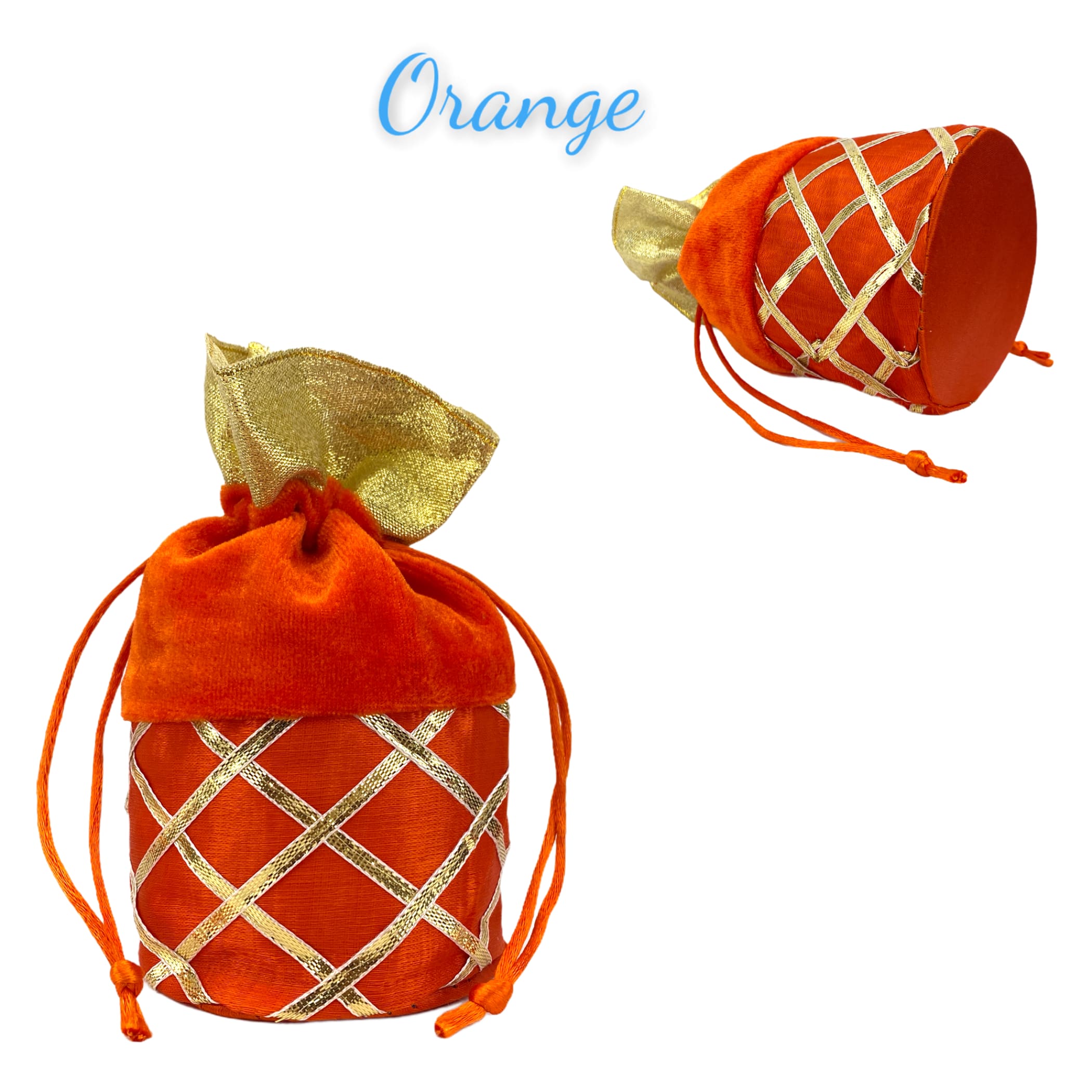 Pack of 20 potli bags eid gift women silk ethnic hand