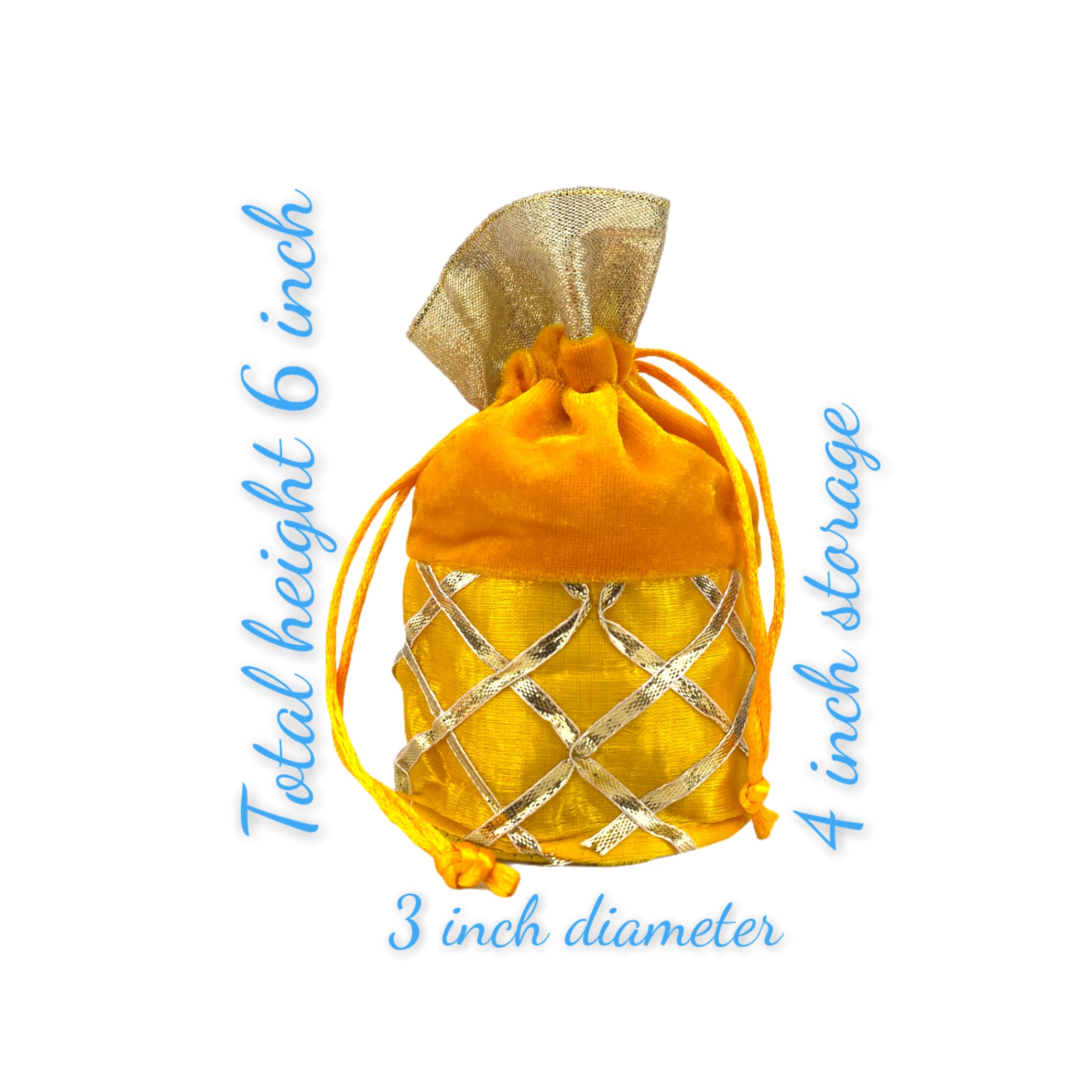 Pack of 20 potli bags eid gift women silk ethnic hand