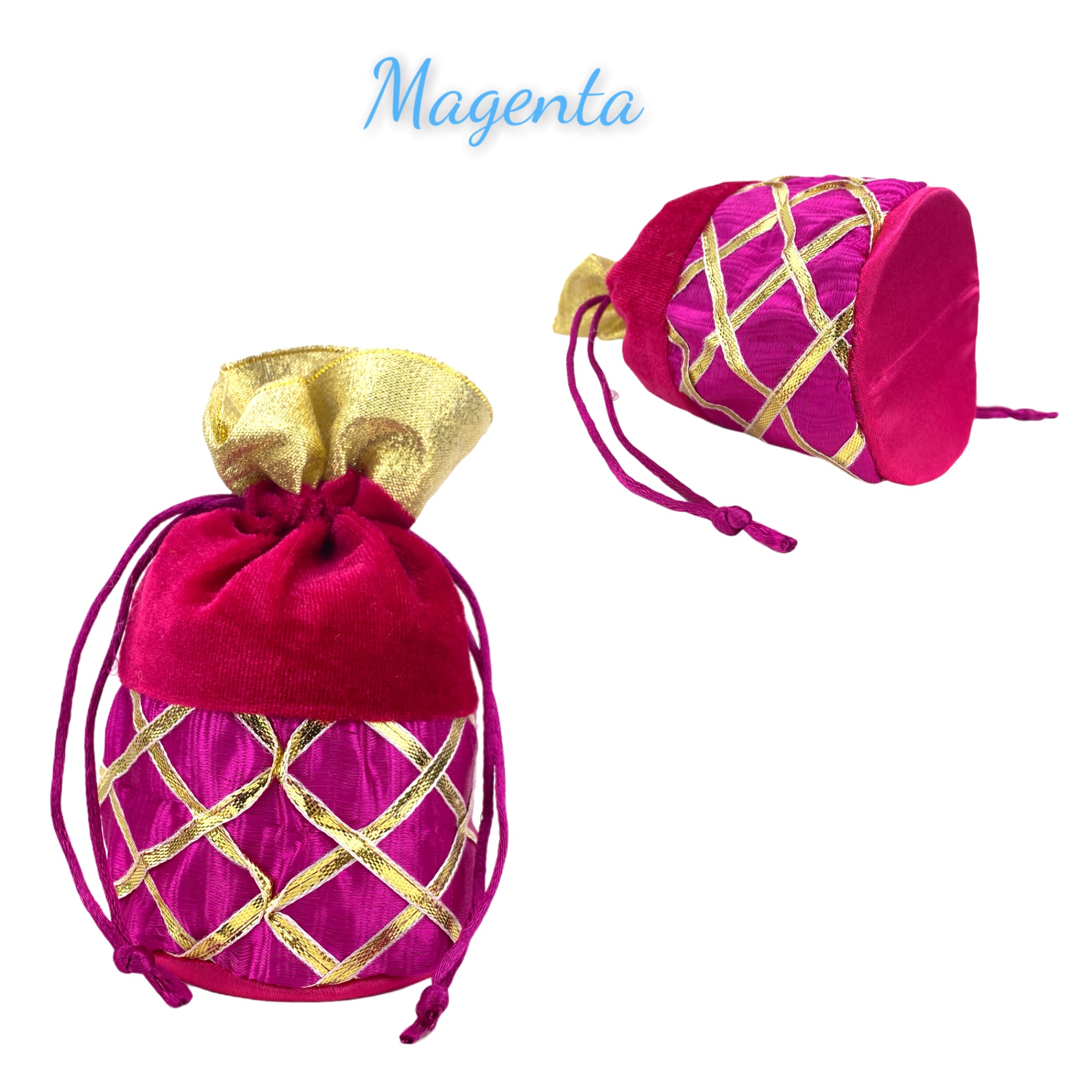 Pack of 20 potli bags eid gift women silk ethnic hand
