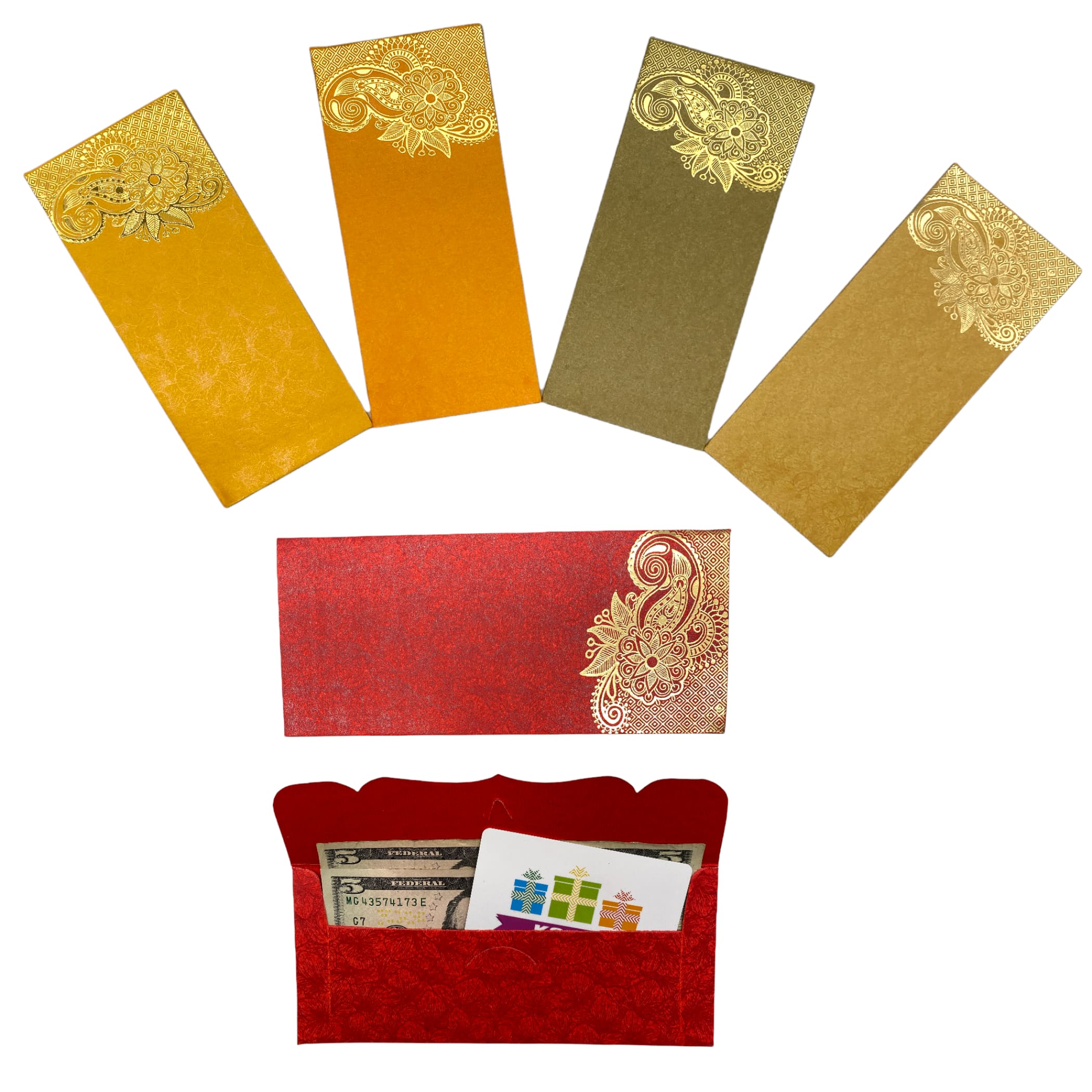 Paisley shagun money envelopes lucky cash gift envelope