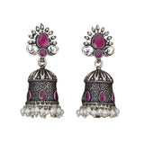 Indian earrings bollywood jhumka for women oxidised