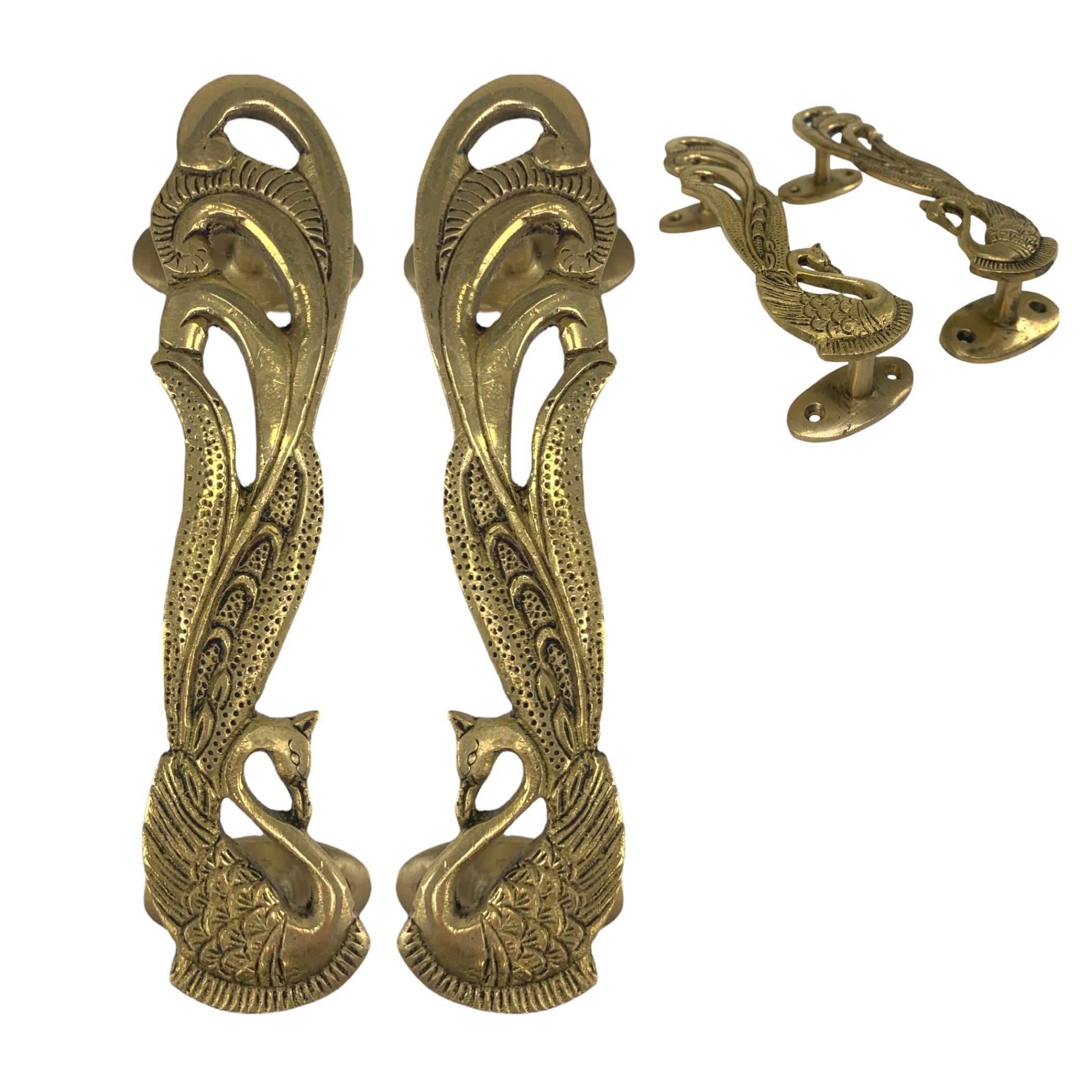 Peacock door pull handle brass handles 8 inches,handles for
