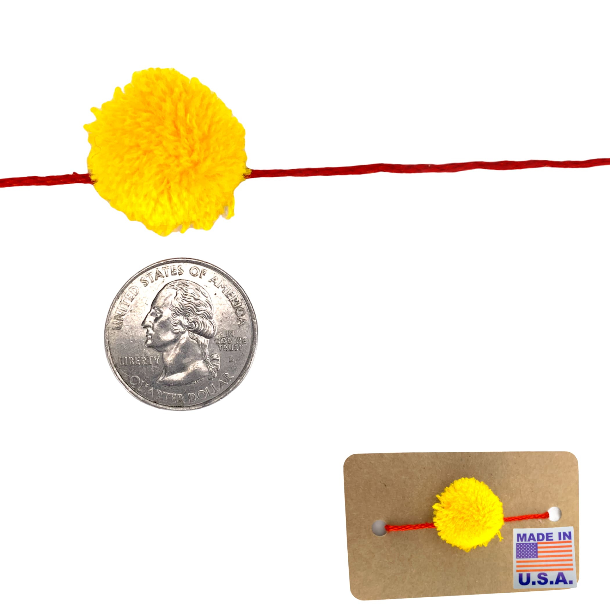 Pom rakhi for brother traditional indian designer raksha