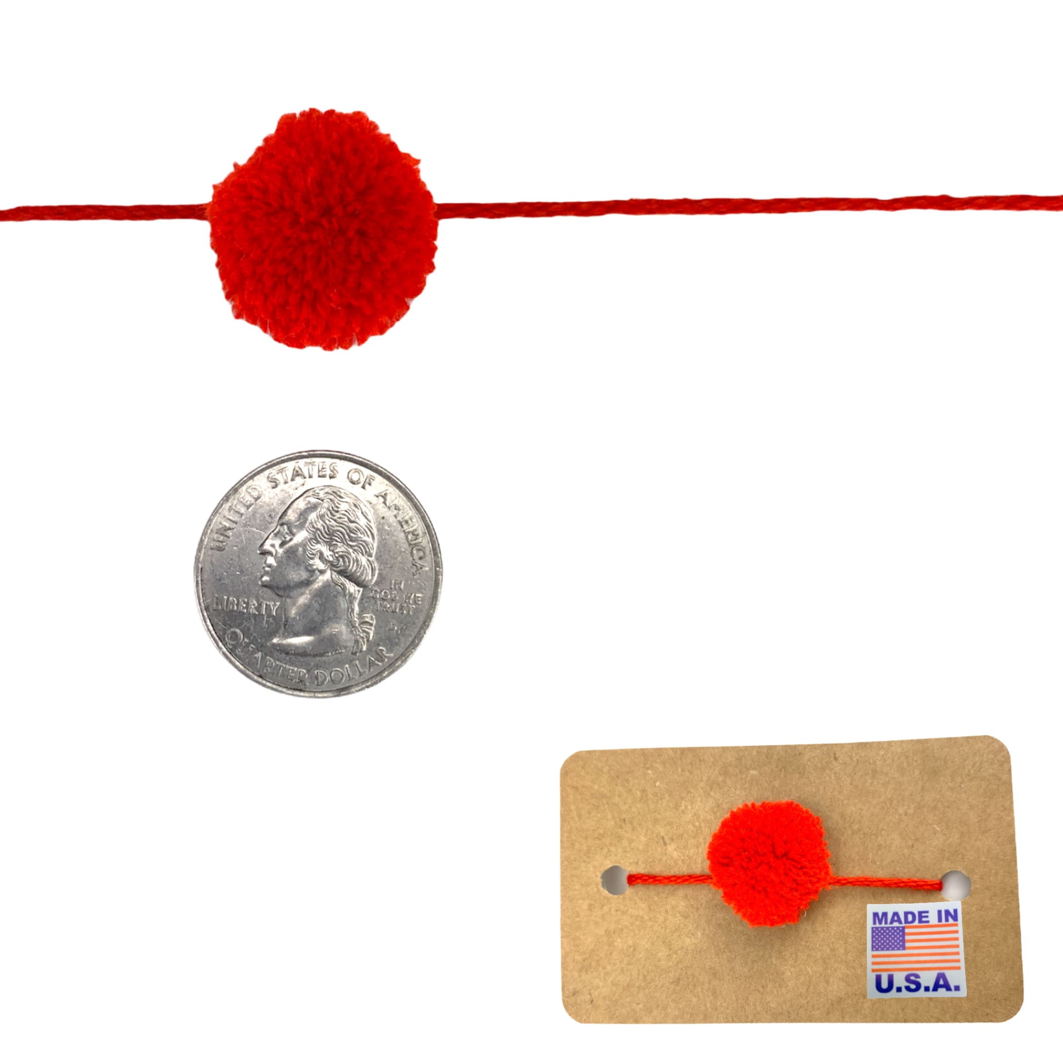 Pom rakhi for brother traditional indian designer raksha