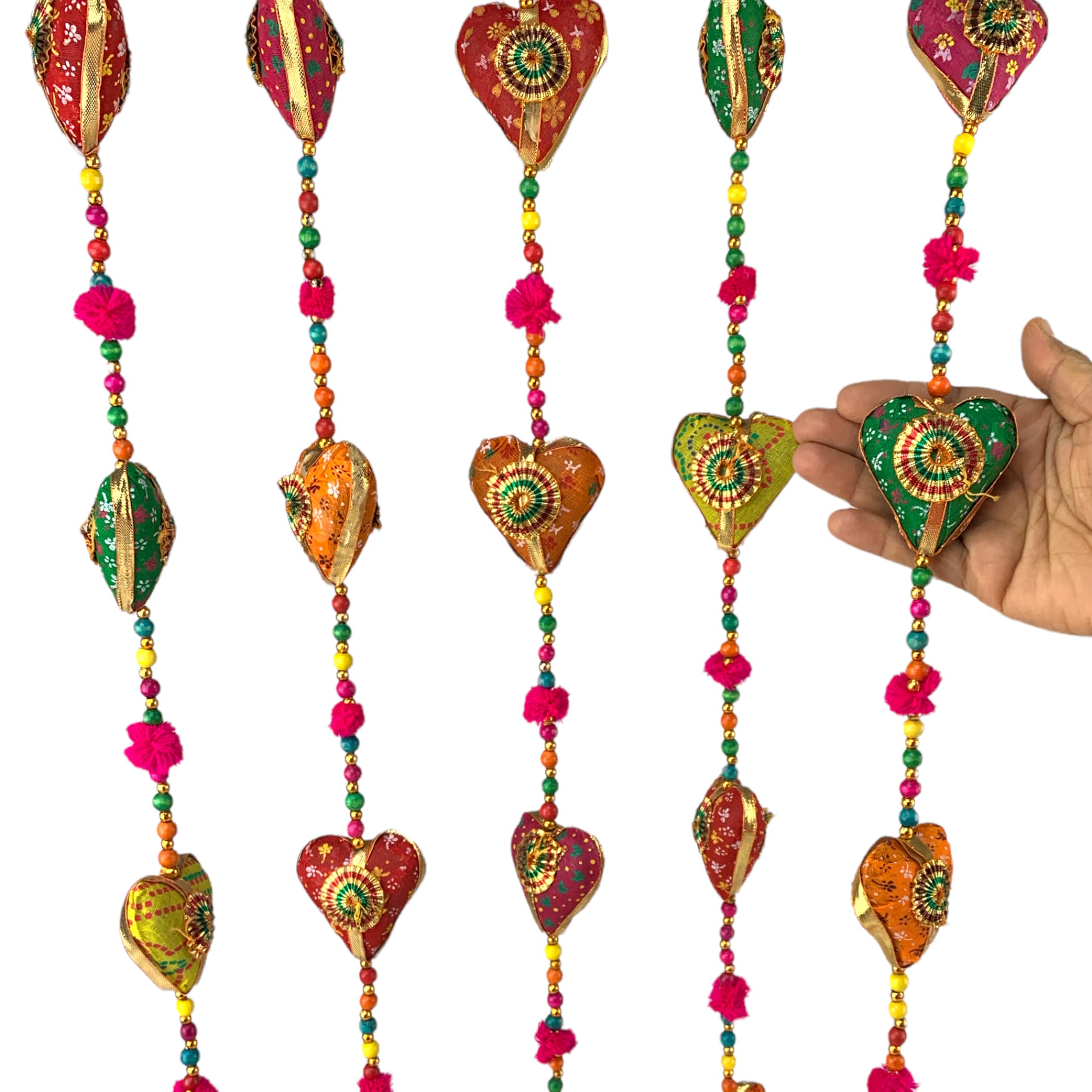 Rajasthani door hanging wind chime 6 strings wall indian