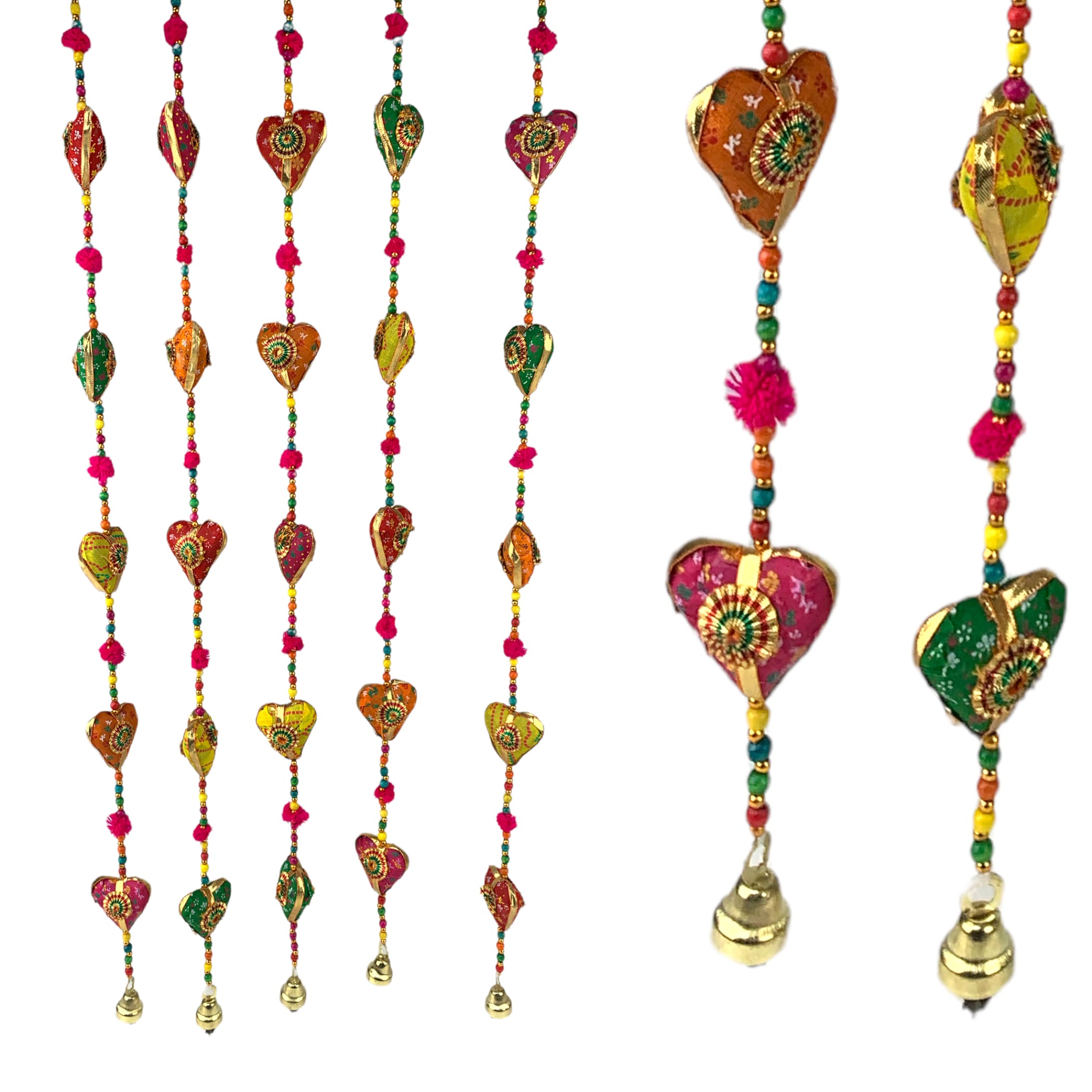 Rajasthani door hanging wind chime 6 strings wall indian