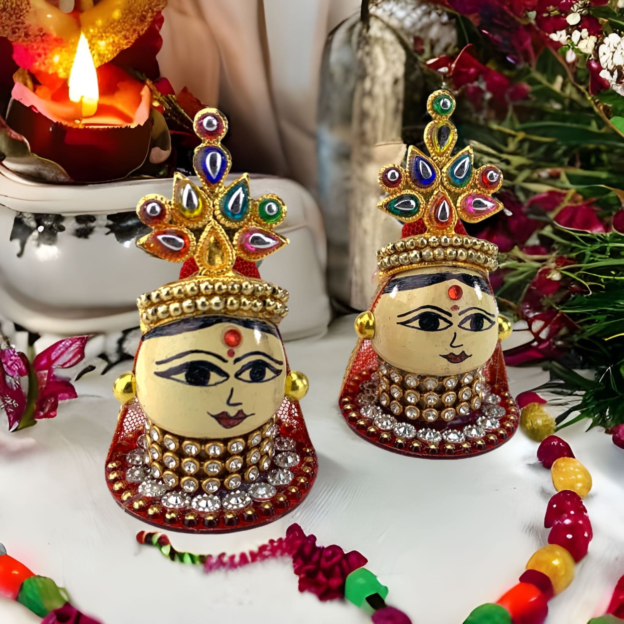 Riddhi Siddhi Goddess Set Idols Vastushastra Spouse Of