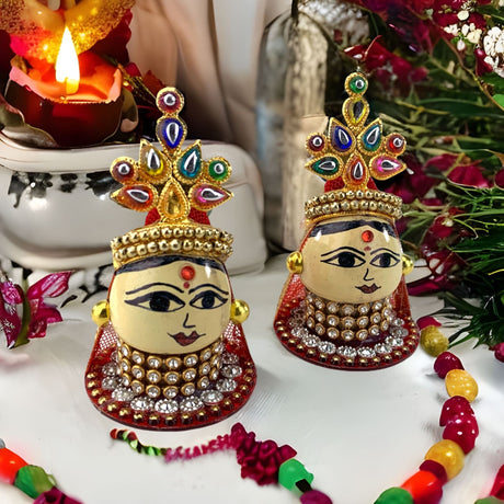 Goddess riddhi siddhi set idols spouse of ganesha spiritual
