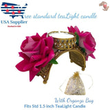 Rose diwali candle holder diya decor decoration favors